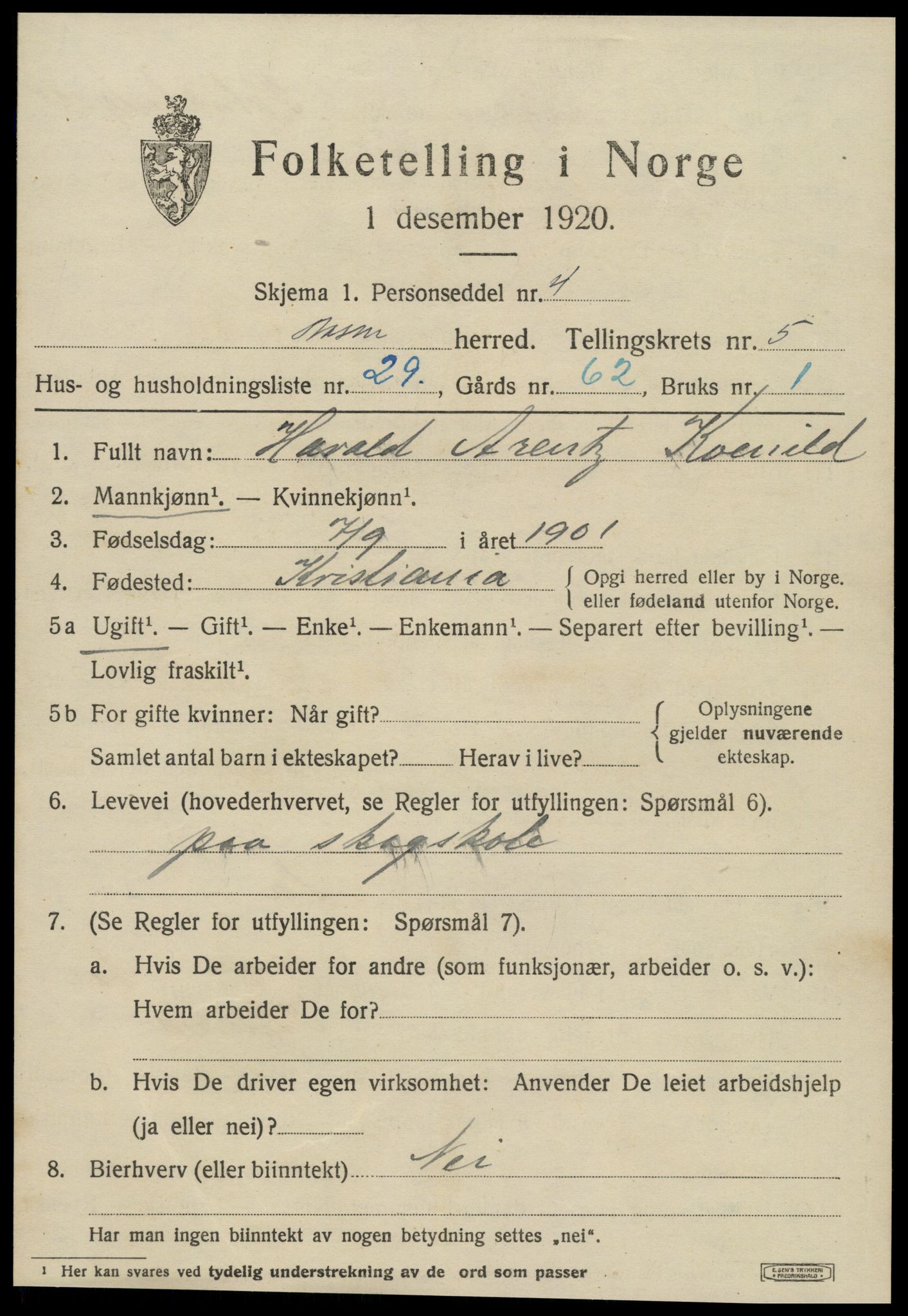 SAT, Folketelling 1920 for 1716 Åsen herred, 1920, s. 4324