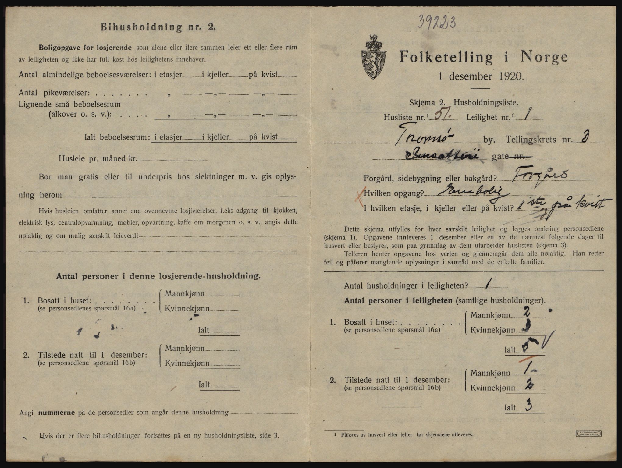 SATØ, Folketelling 1920 for 1902 Tromsø kjøpstad, 1920, s. 3275