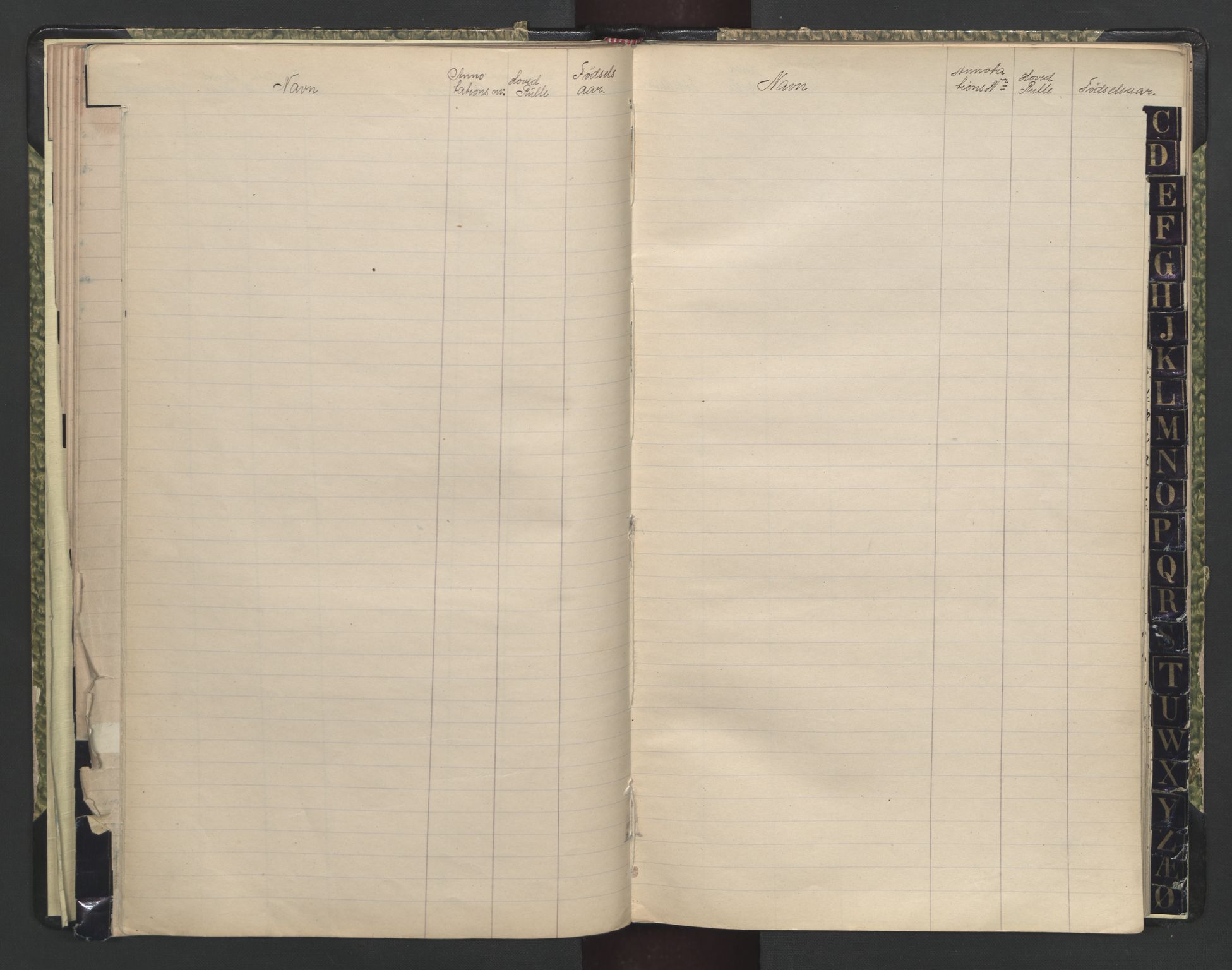 Brevik innrulleringskontor, AV/SAKO-A-833/G/Ga/L0002: Alf. navnregister til annotasjons- og hovedrullene, 1860-1948, s. 55