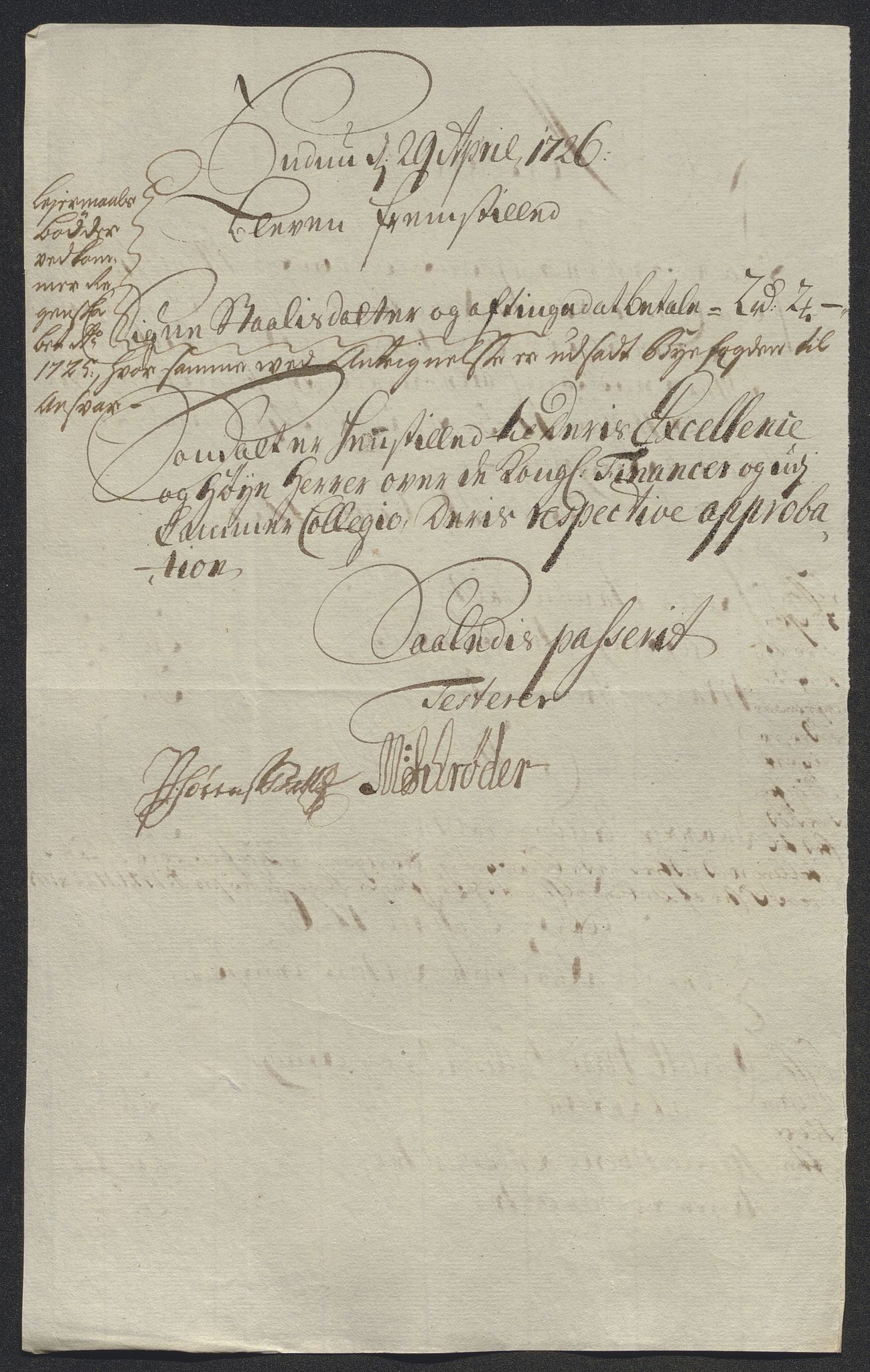 Rentekammeret inntil 1814, Reviderte regnskaper, Byregnskaper, AV/RA-EA-4066/R/Rm/L0286: [M19] Sikt og sakefall, 1719-1727, s. 409