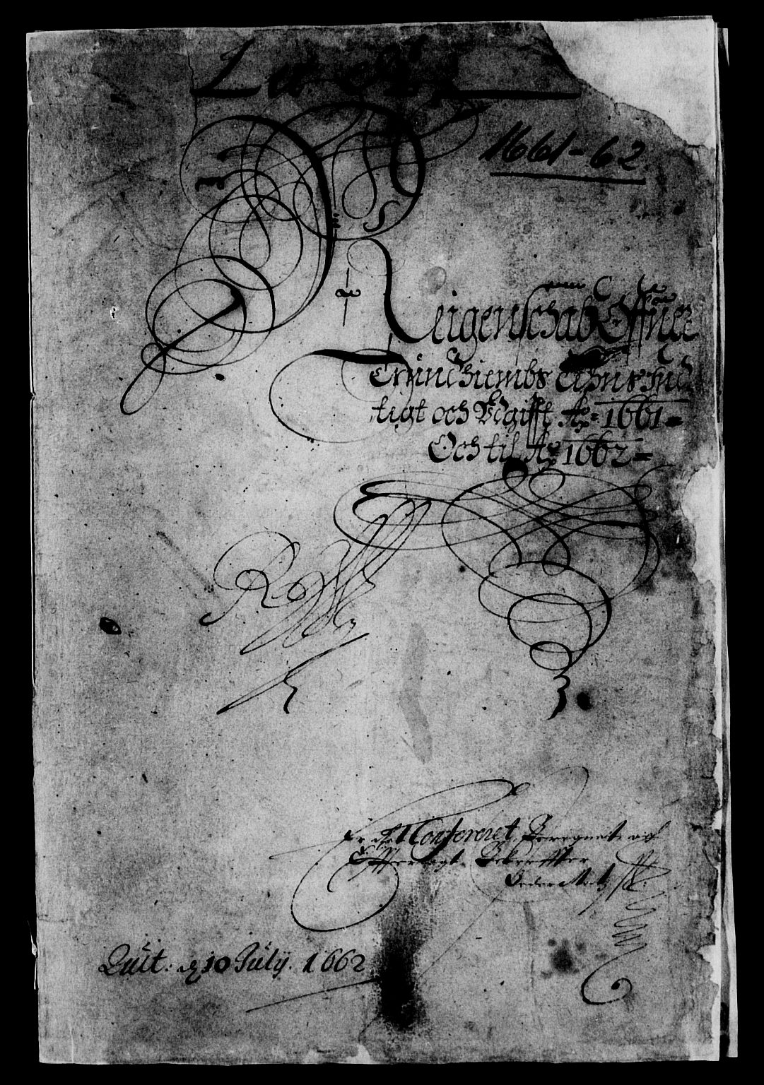 Rentekammeret inntil 1814, Reviderte regnskaper, Lensregnskaper, AV/RA-EA-5023/R/Rb/Rbw/L0145: Trondheim len, 1660-1662