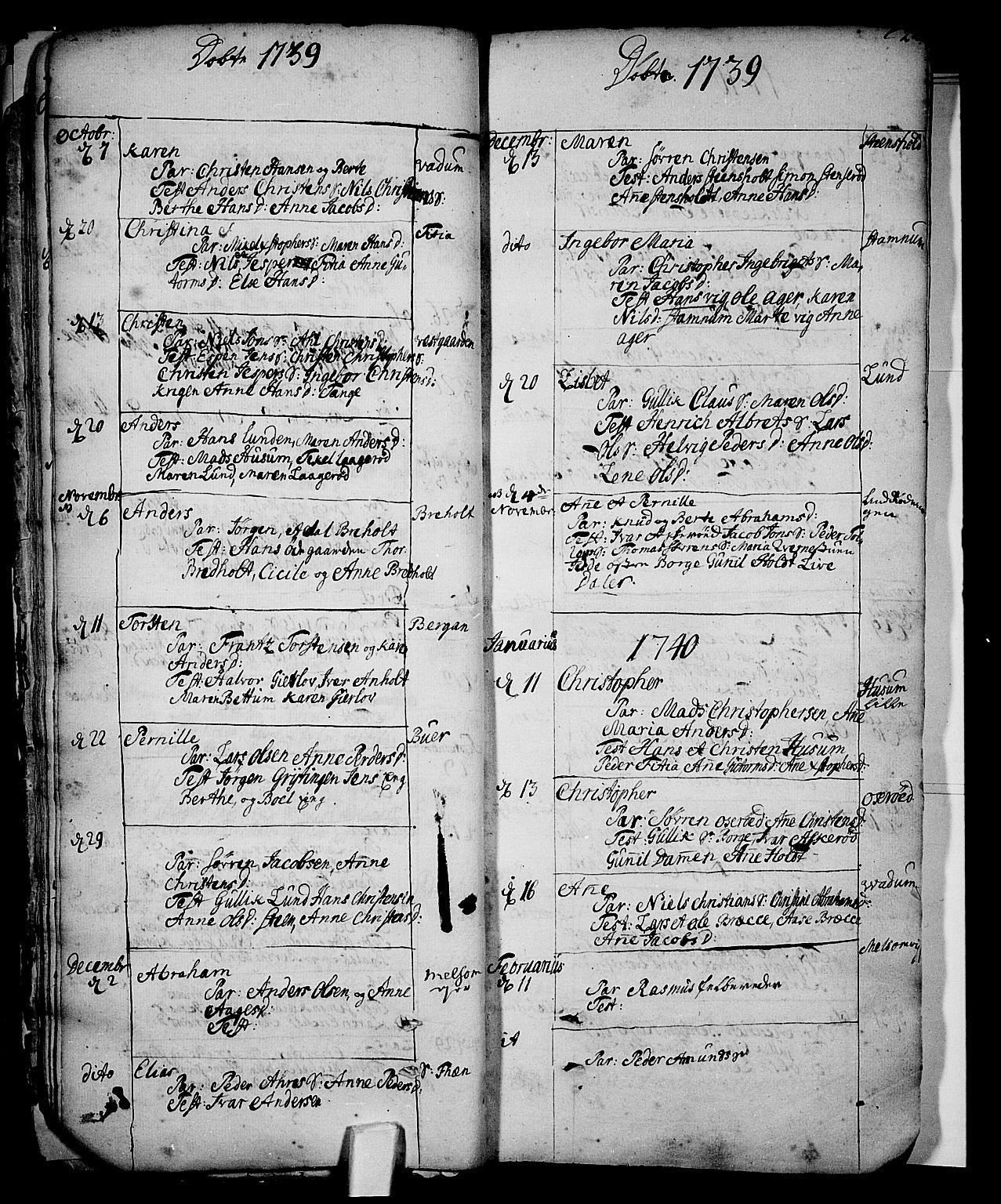 Stokke kirkebøker, SAKO/A-320/F/Fa/L0002: Ministerialbok nr. I 2, 1732-1770, s. 22