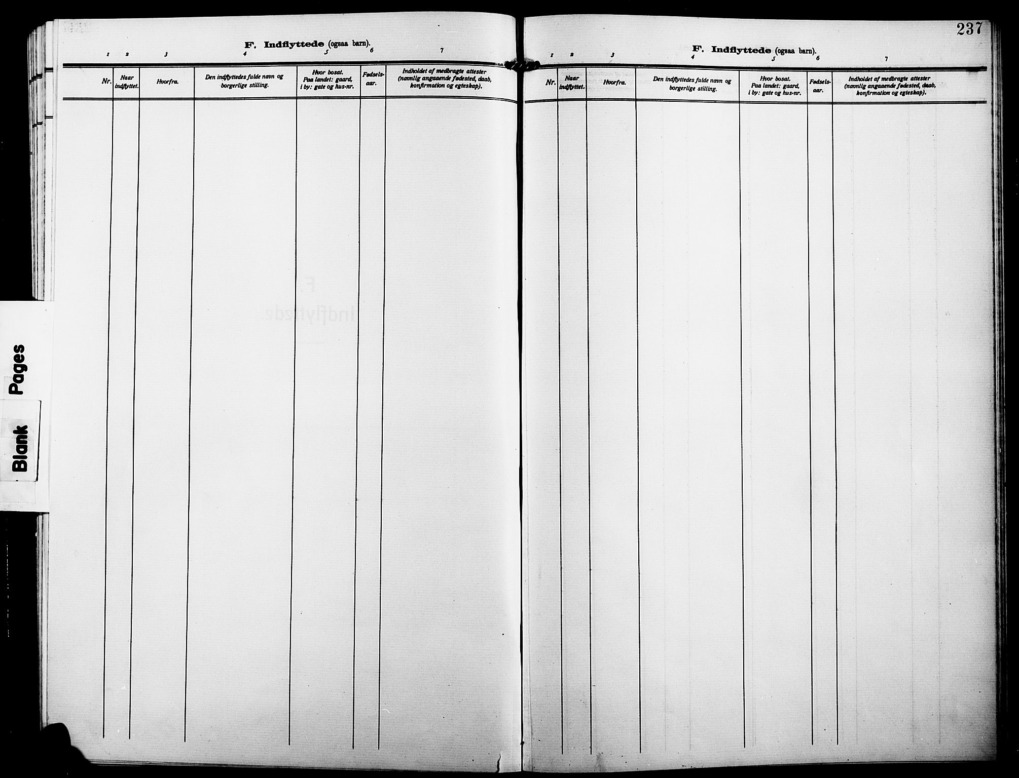 Alvdal prestekontor, AV/SAH-PREST-060/H/Ha/Hab/L0005: Klokkerbok nr. 5, 1908-1923, s. 237