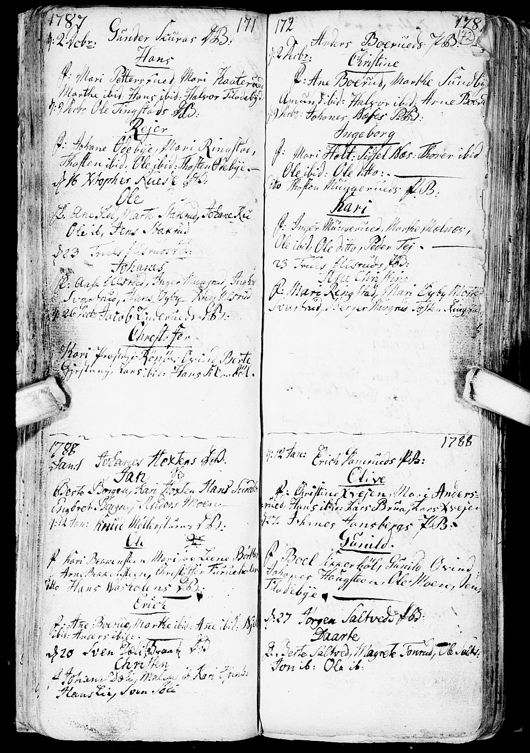 Enebakk prestekontor Kirkebøker, AV/SAO-A-10171c/F/Fa/L0002: Ministerialbok nr. I 2, 1755-1806, s. 171-172