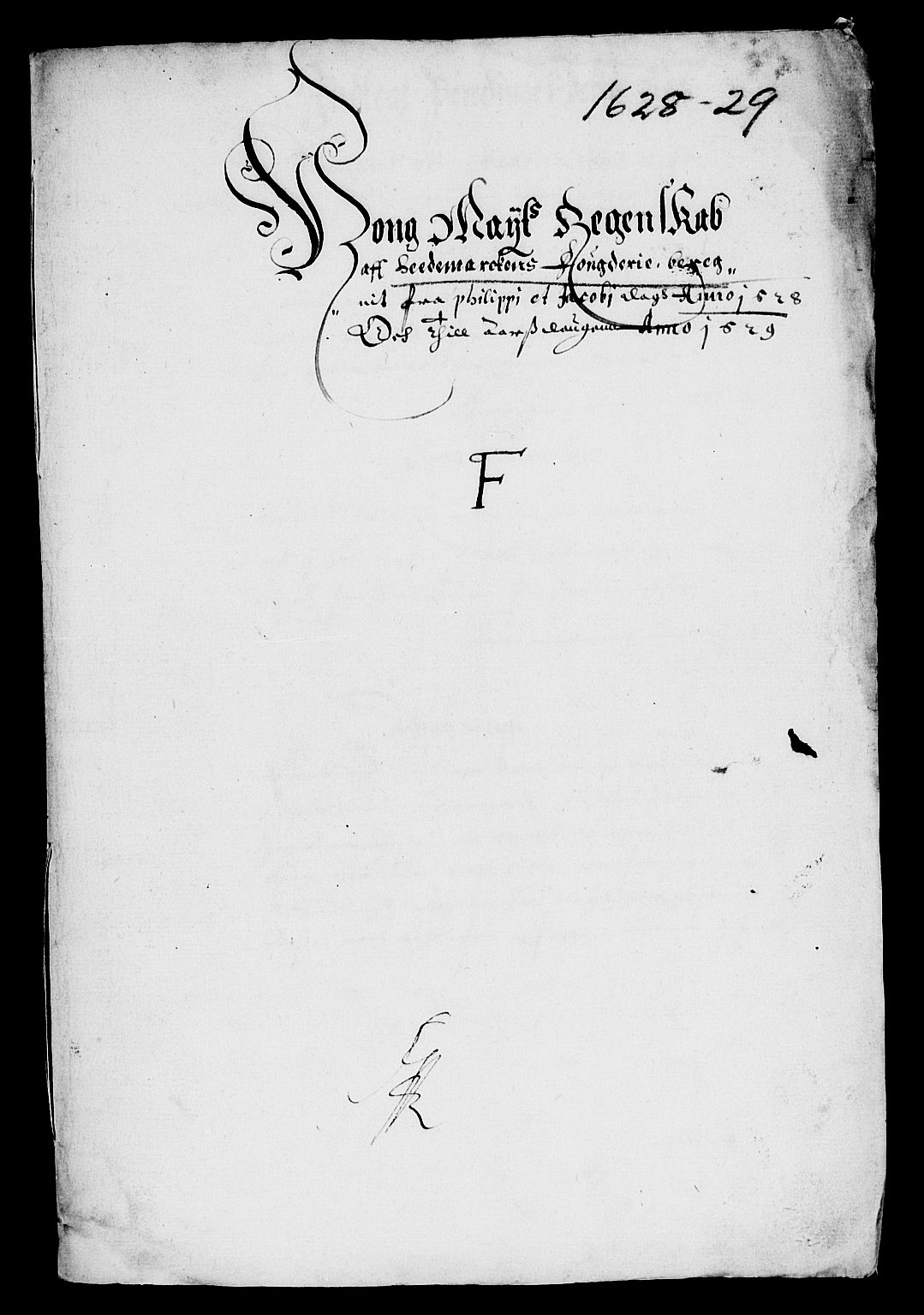 Rentekammeret inntil 1814, Reviderte regnskaper, Lensregnskaper, RA/EA-5023/R/Rb/Rba/L0087: Akershus len, 1628-1629