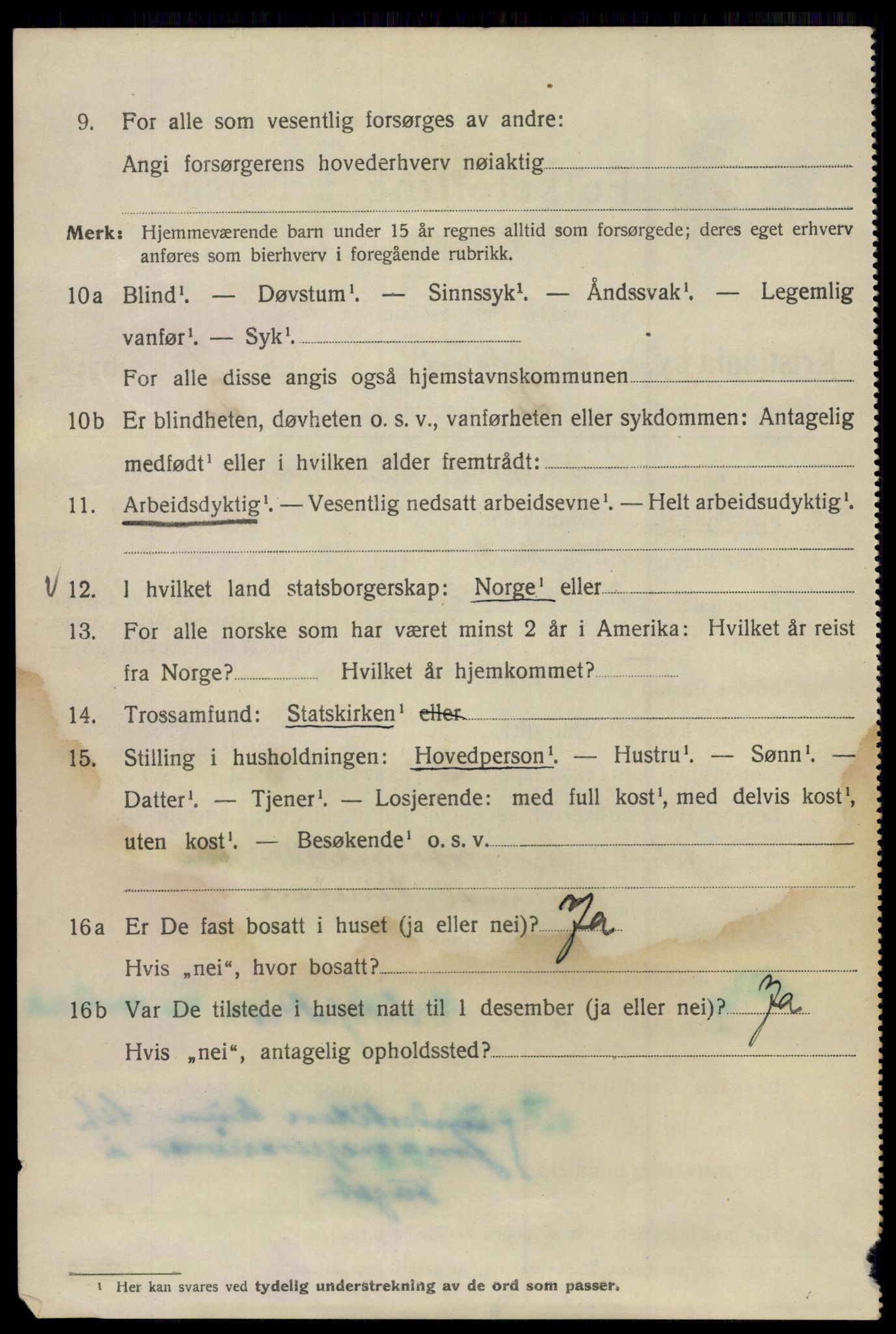 SAO, Folketelling 1920 for 0301 Kristiania kjøpstad, 1920, s. 137016