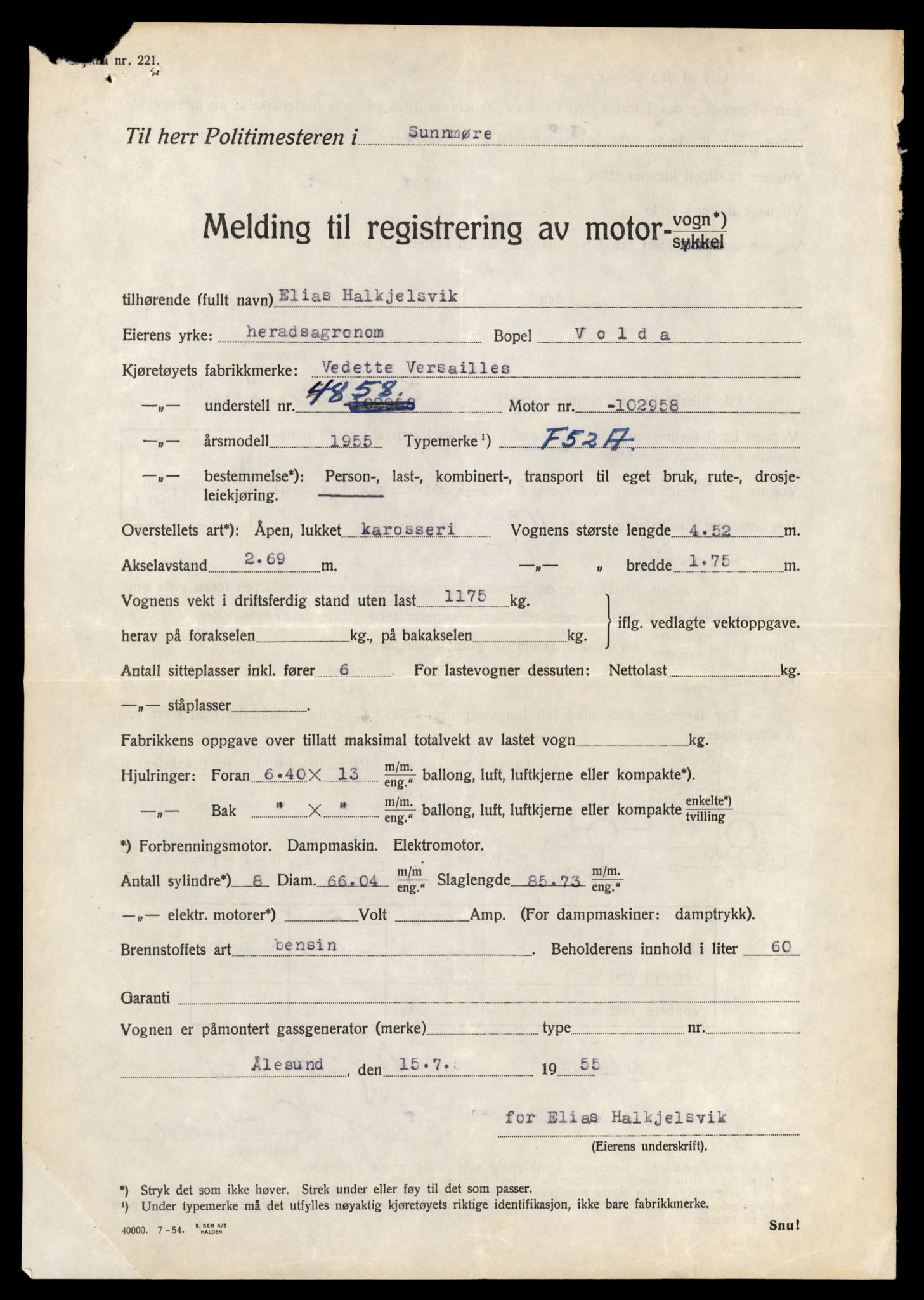 Møre og Romsdal vegkontor - Ålesund trafikkstasjon, AV/SAT-A-4099/F/Fe/L0048: Registreringskort for kjøretøy T 14721 - T 14863, 1927-1998, s. 2993