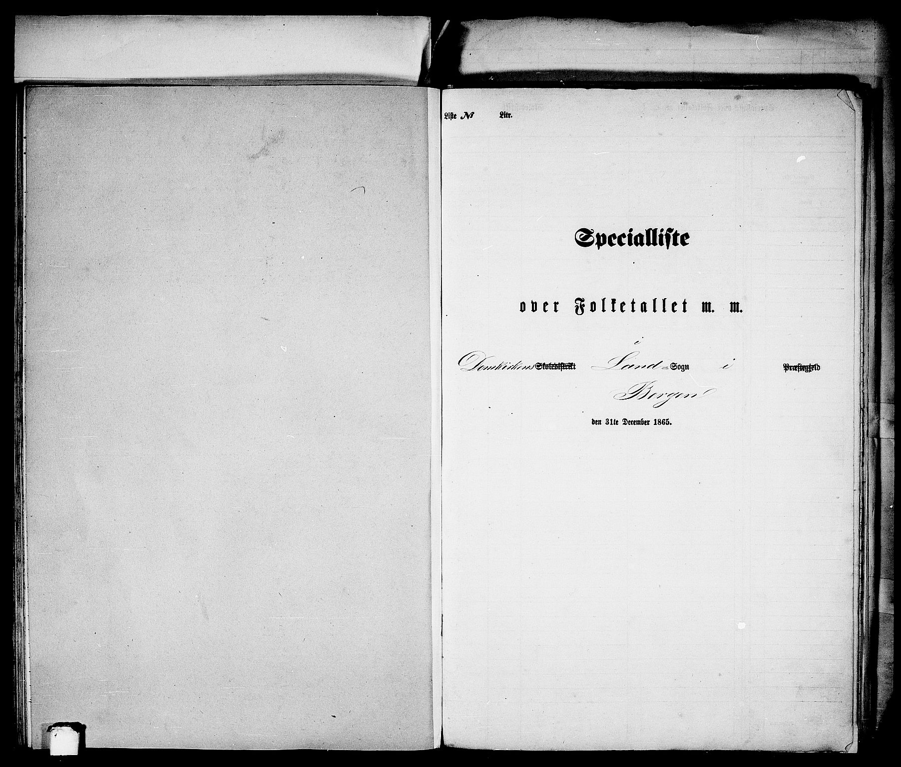 RA, Folketelling 1865 for 1281L Bergen Landdistrikt, Domkirkens landsokn og Korskirkens landsokn, 1865, s. 32