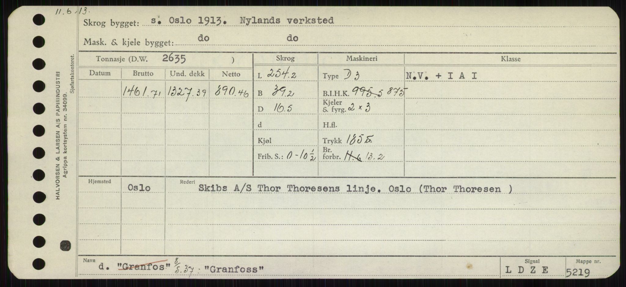 Sjøfartsdirektoratet med forløpere, Skipsmålingen, RA/S-1627/H/Hb/L0002: Fartøy, E-H, s. 267