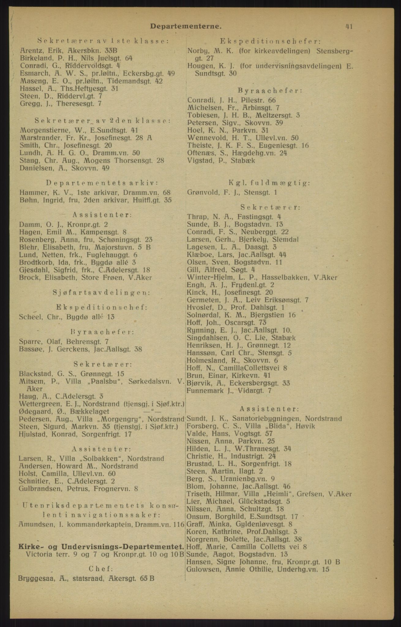 Kristiania/Oslo adressebok, PUBL/-, 1915, s. 41