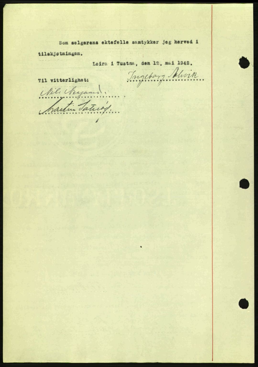 Nordmøre sorenskriveri, AV/SAT-A-4132/1/2/2Ca: Pantebok nr. A92, 1942-1942, Dagboknr: 1448/1942