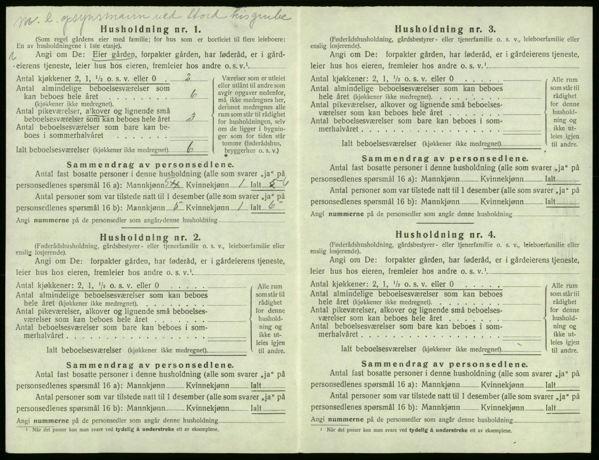 SAB, Folketelling 1920 for 1221 Stord herred, 1920, s. 1108