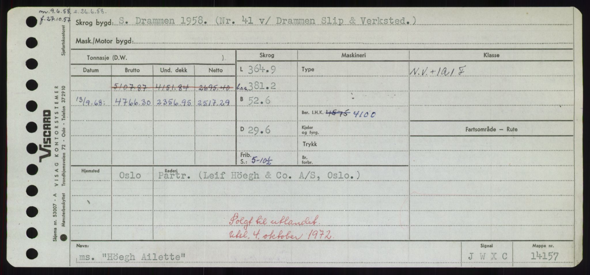 Sjøfartsdirektoratet med forløpere, Skipsmålingen, AV/RA-S-1627/H/Hd/L0017: Fartøy, Holi-Hå, s. 243