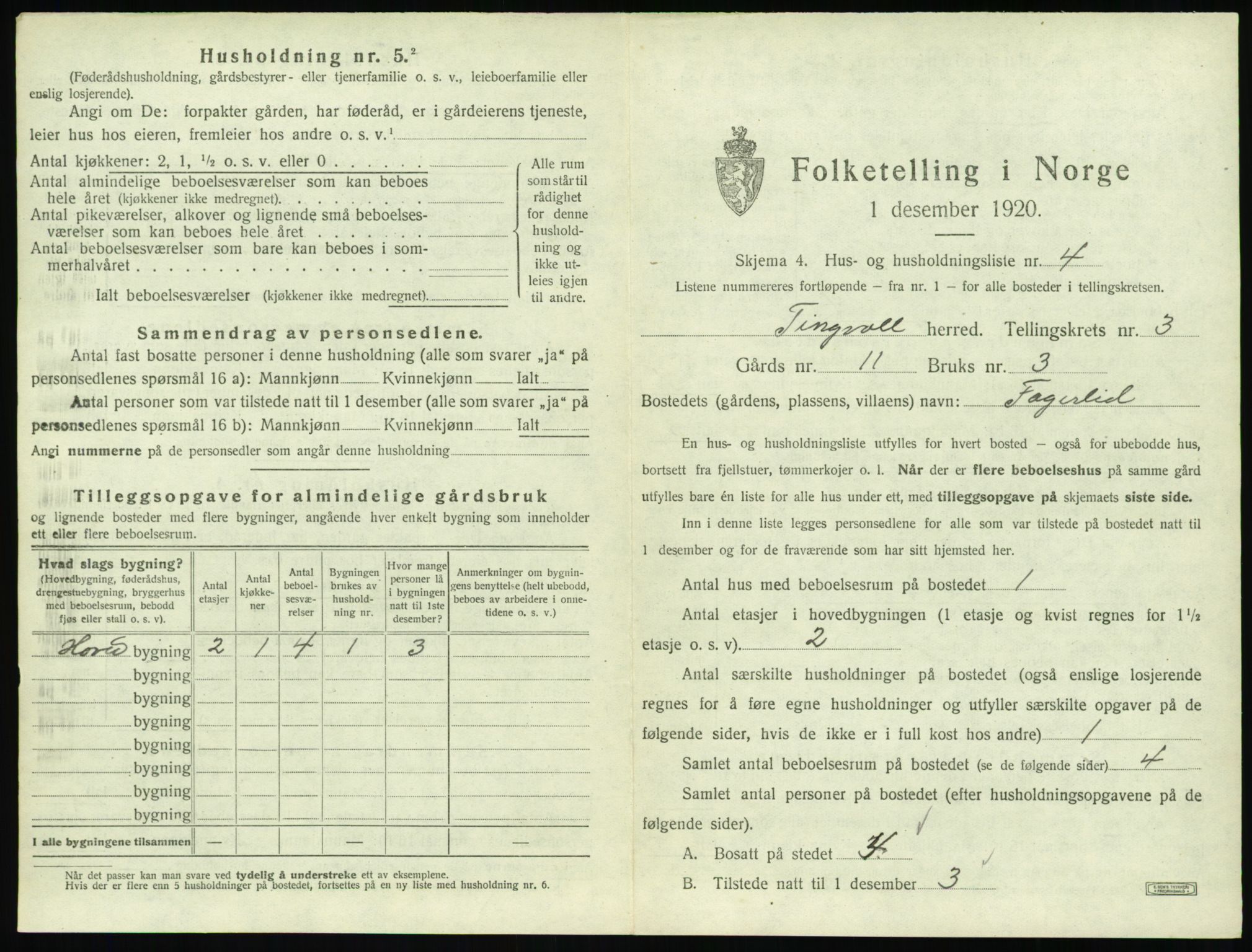 SAT, Folketelling 1920 for 1560 Tingvoll herred, 1920, s. 156