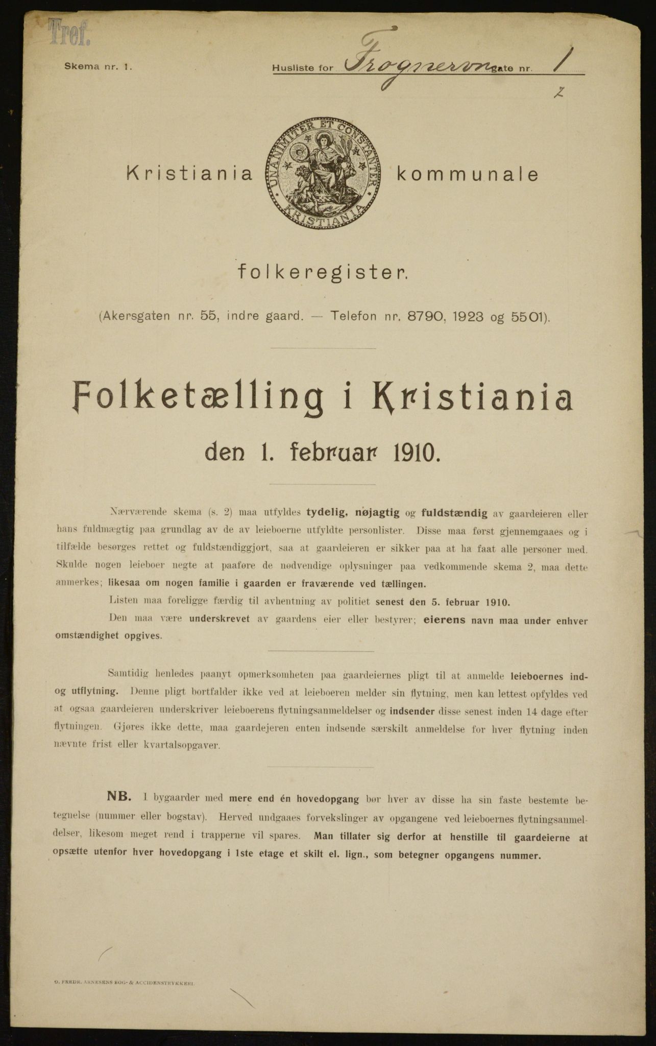 OBA, Kommunal folketelling 1.2.1910 for Kristiania, 1910, s. 25344