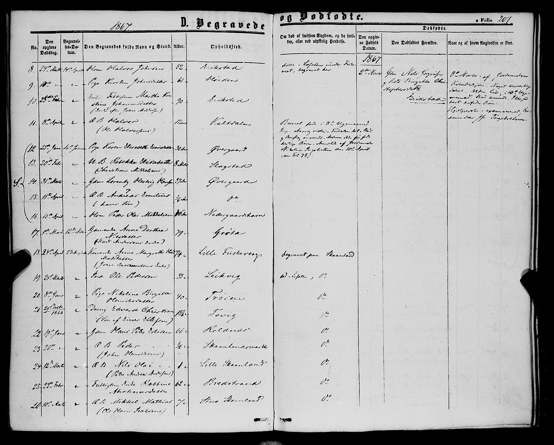 Trondenes sokneprestkontor, AV/SATØ-S-1319/H/Ha/L0012kirke: Ministerialbok nr. 12, 1863-1870, s. 207