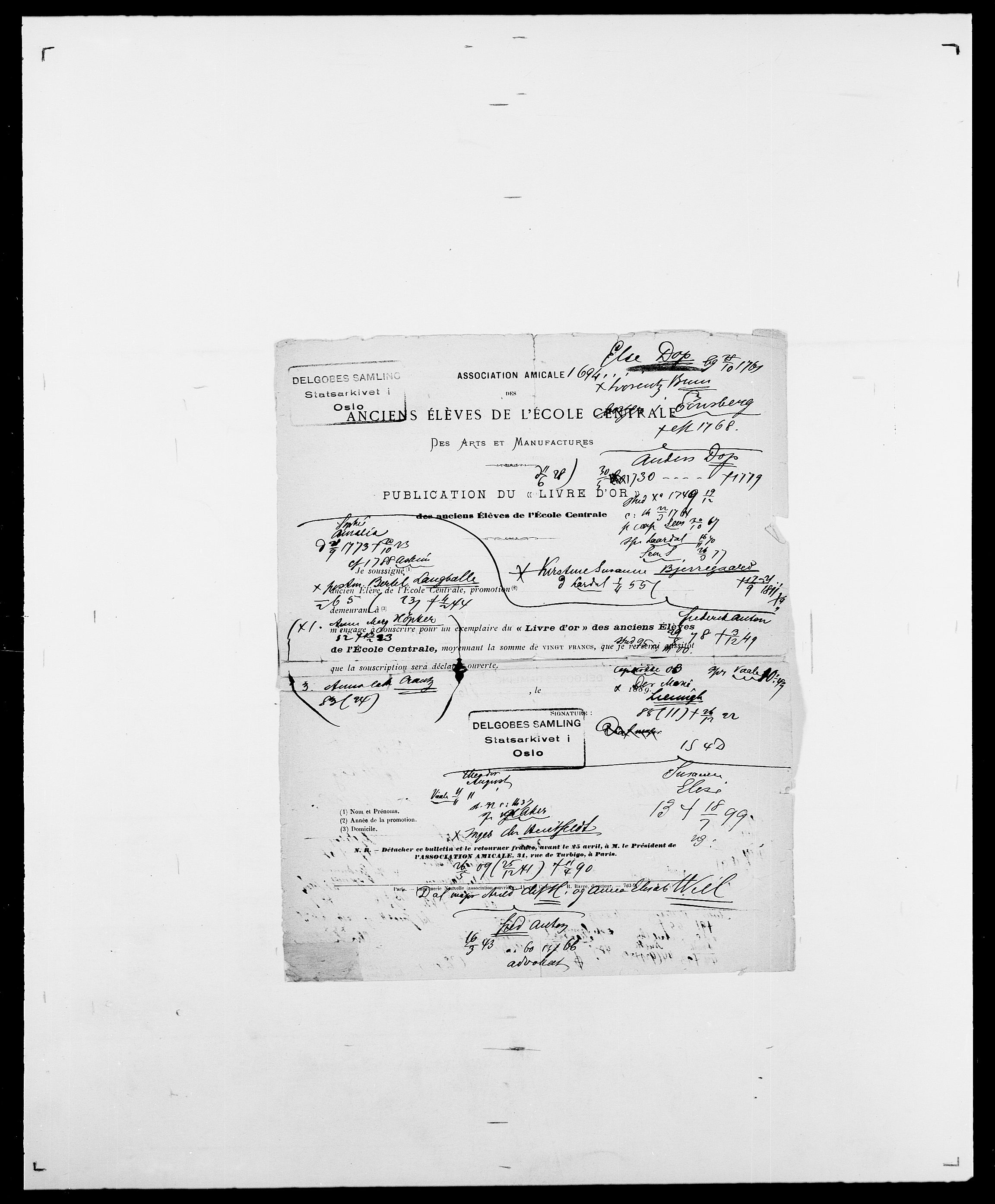 Delgobe, Charles Antoine - samling, AV/SAO-PAO-0038/D/Da/L0009: Dahl - v. Düren, s. 670