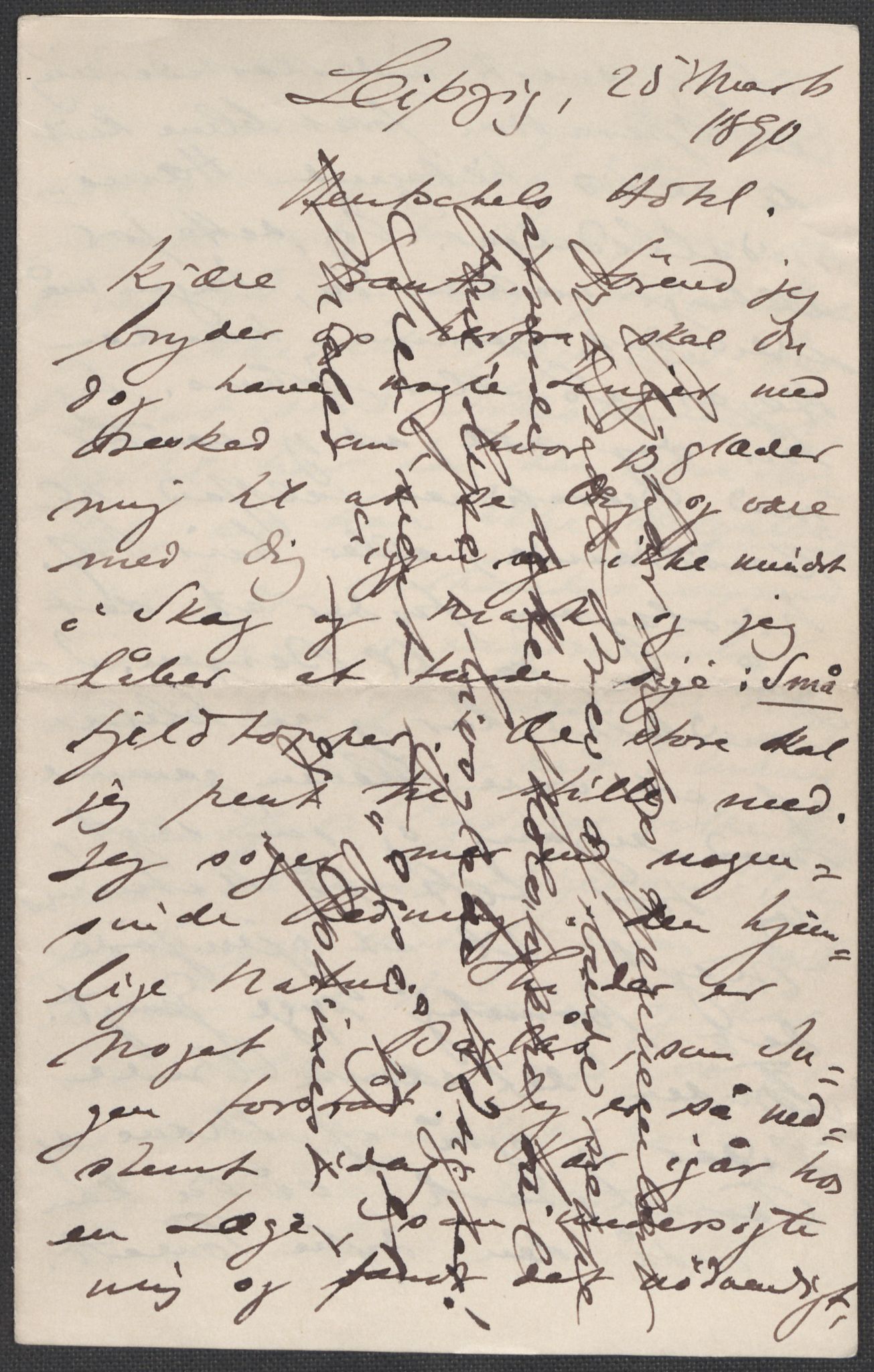 Beyer, Frants, RA/PA-0132/F/L0001: Brev fra Edvard Grieg til Frantz Beyer og "En del optegnelser som kan tjene til kommentar til brevene" av Marie Beyer, 1872-1907, s. 335