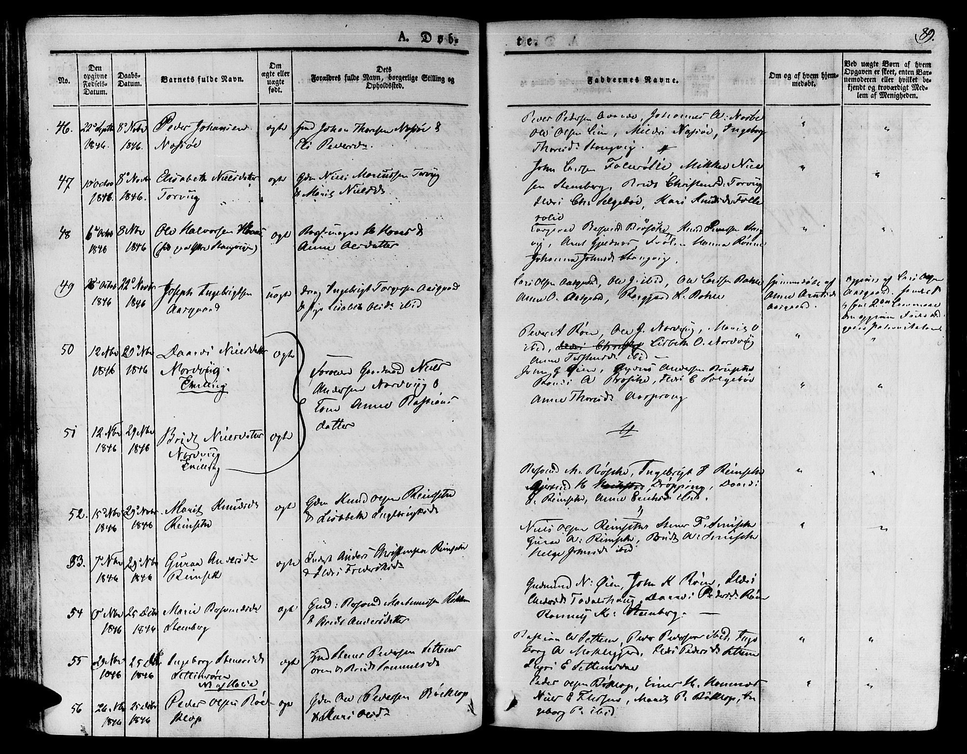 Ministerialprotokoller, klokkerbøker og fødselsregistre - Møre og Romsdal, AV/SAT-A-1454/592/L1024: Ministerialbok nr. 592A03 /1, 1831-1849, s. 89