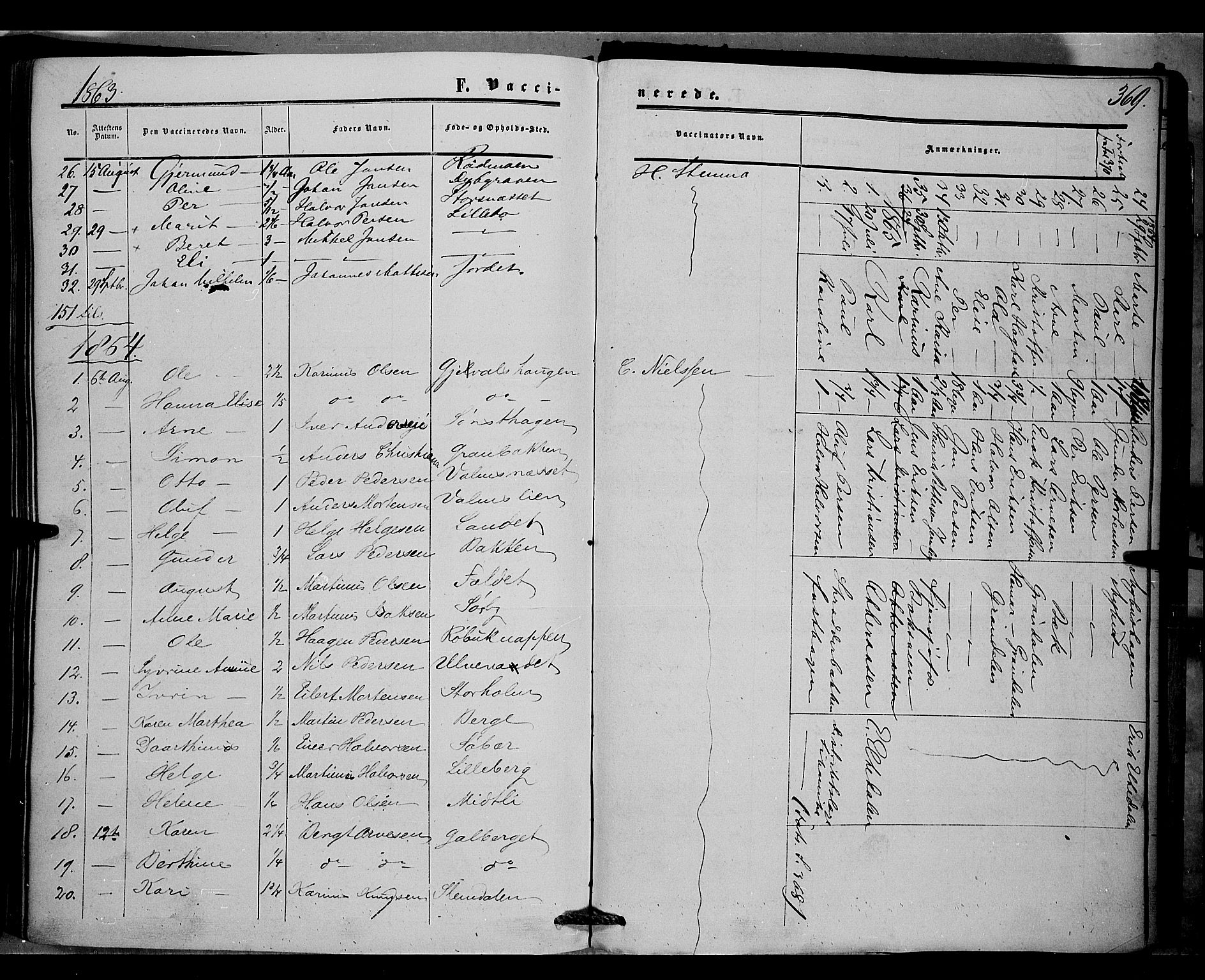 Trysil prestekontor, AV/SAH-PREST-046/H/Ha/Haa/L0005: Ministerialbok nr. 5, 1851-1865, s. 369