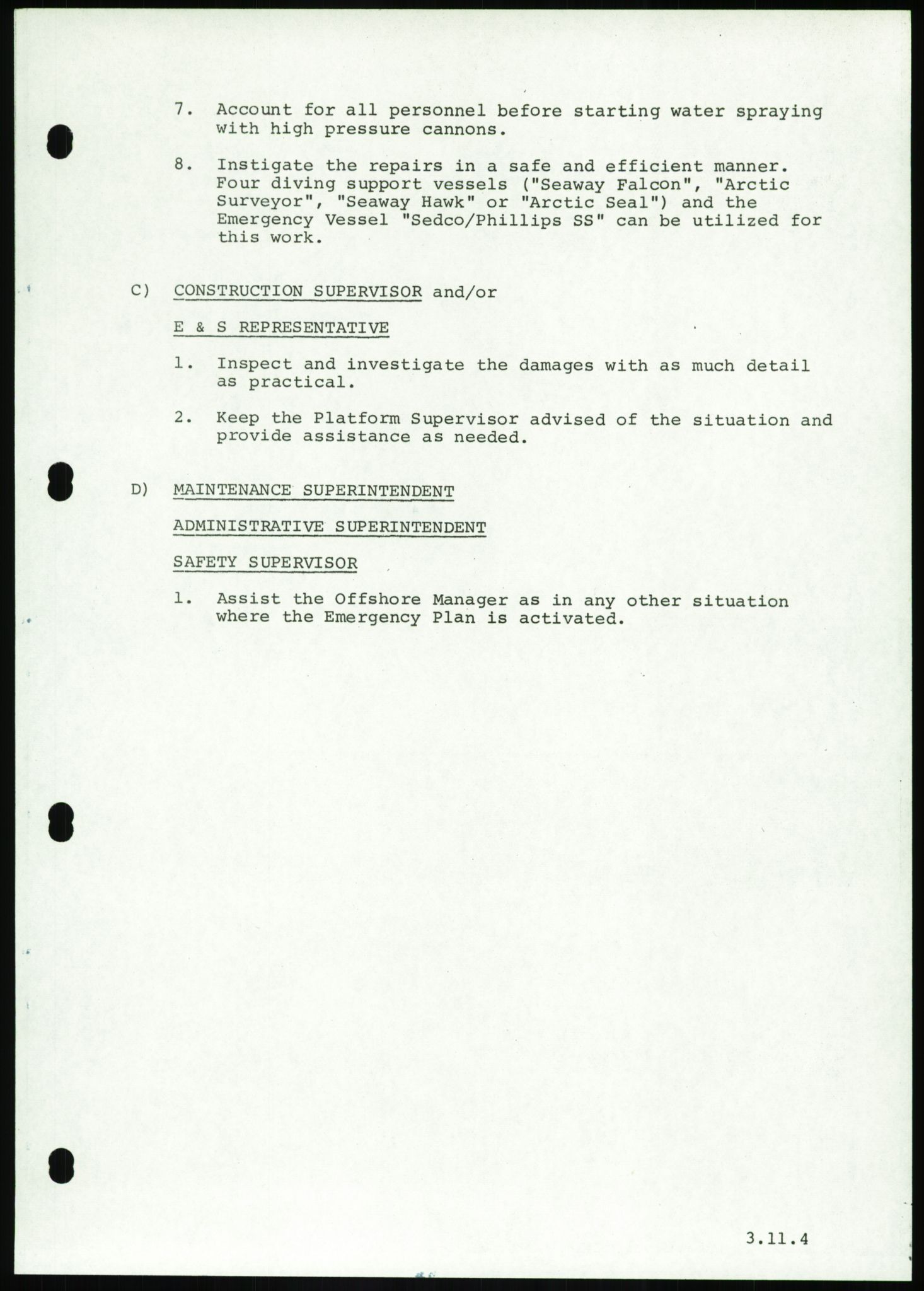 Justisdepartementet, Granskningskommisjonen ved Alexander Kielland-ulykken 27.3.1980, AV/RA-S-1165/D/L0016: O Beredskapsplaner (Doku.liste + O1-O3 av 3), 1980-1981, s. 151
