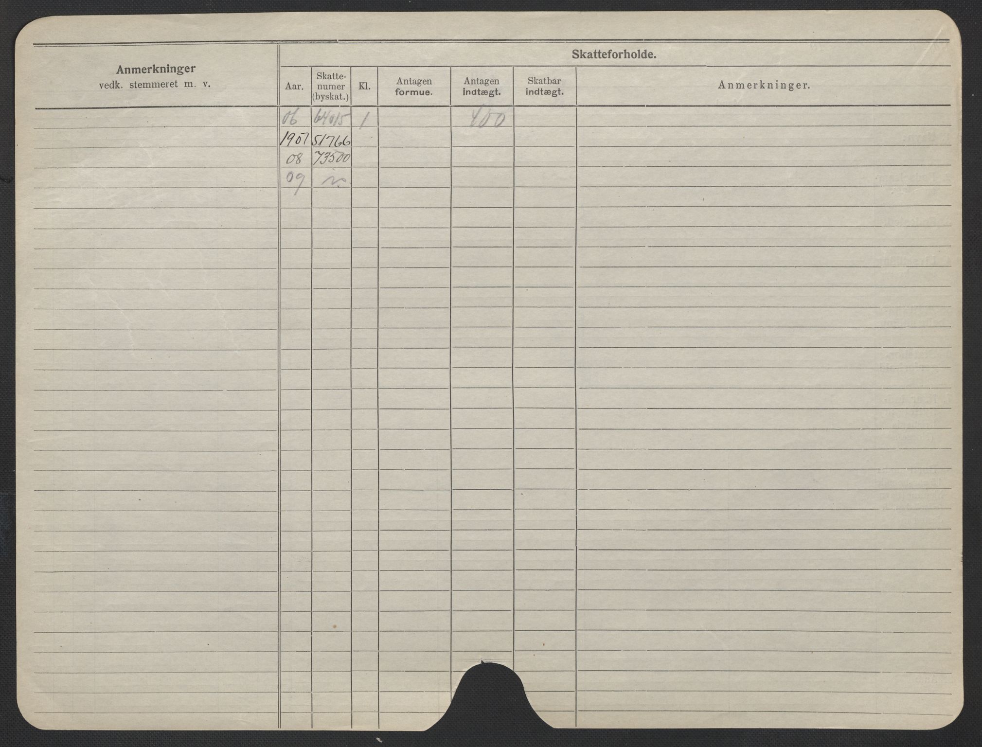 Oslo folkeregister, Registerkort, AV/SAO-A-11715/F/Fa/Fac/L0019: Kvinner, 1906-1914, s. 52b