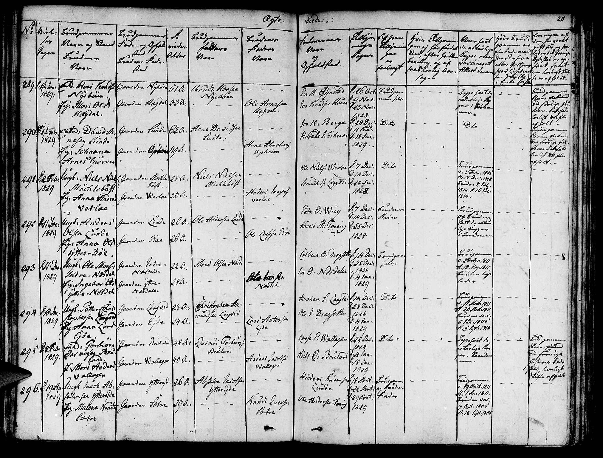 Innvik sokneprestembete, AV/SAB-A-80501: Ministerialbok nr. A 3, 1820-1832, s. 211