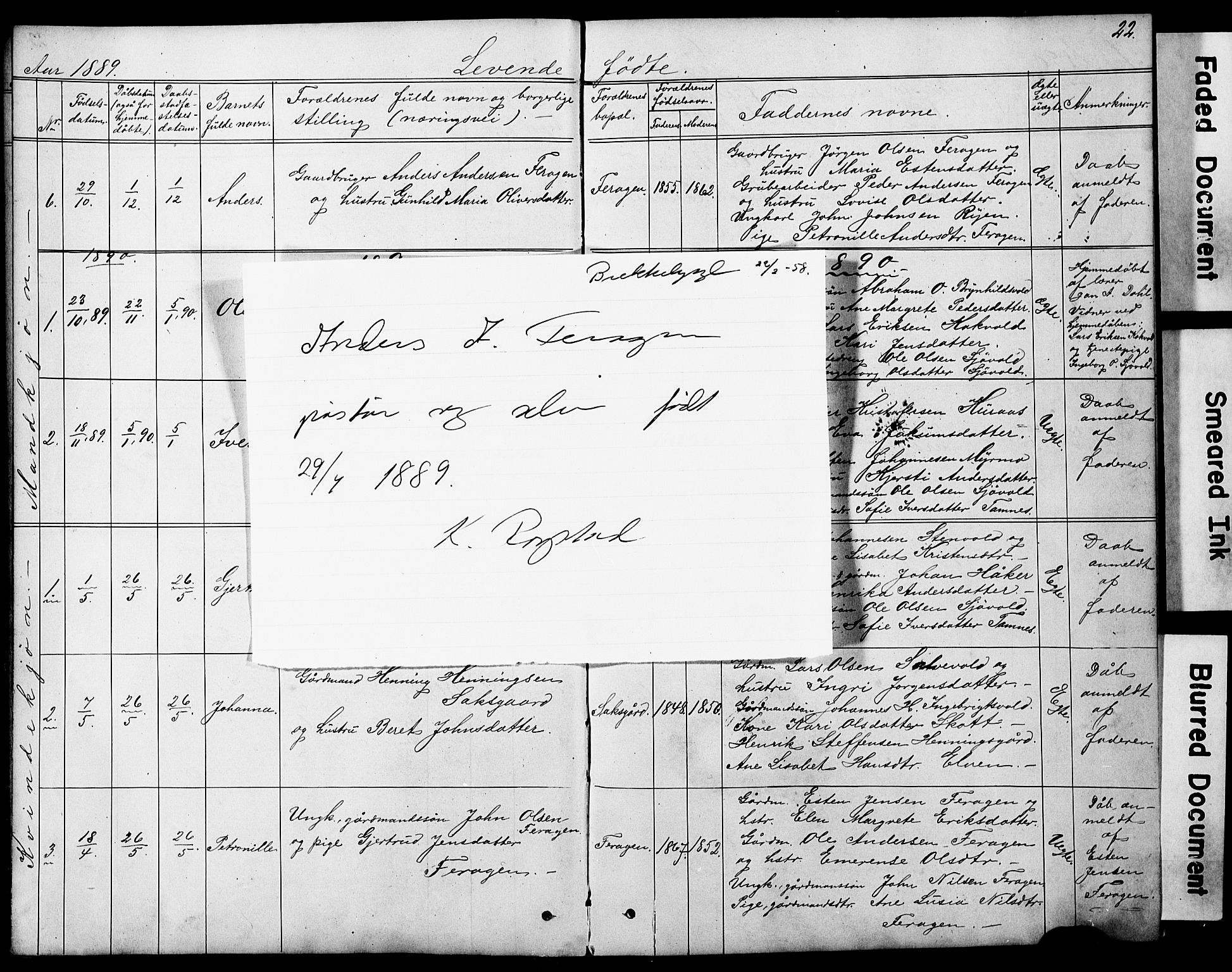 Ministerialprotokoller, klokkerbøker og fødselsregistre - Sør-Trøndelag, SAT/A-1456/683/L0949: Klokkerbok nr. 683C01, 1880-1896, s. 22