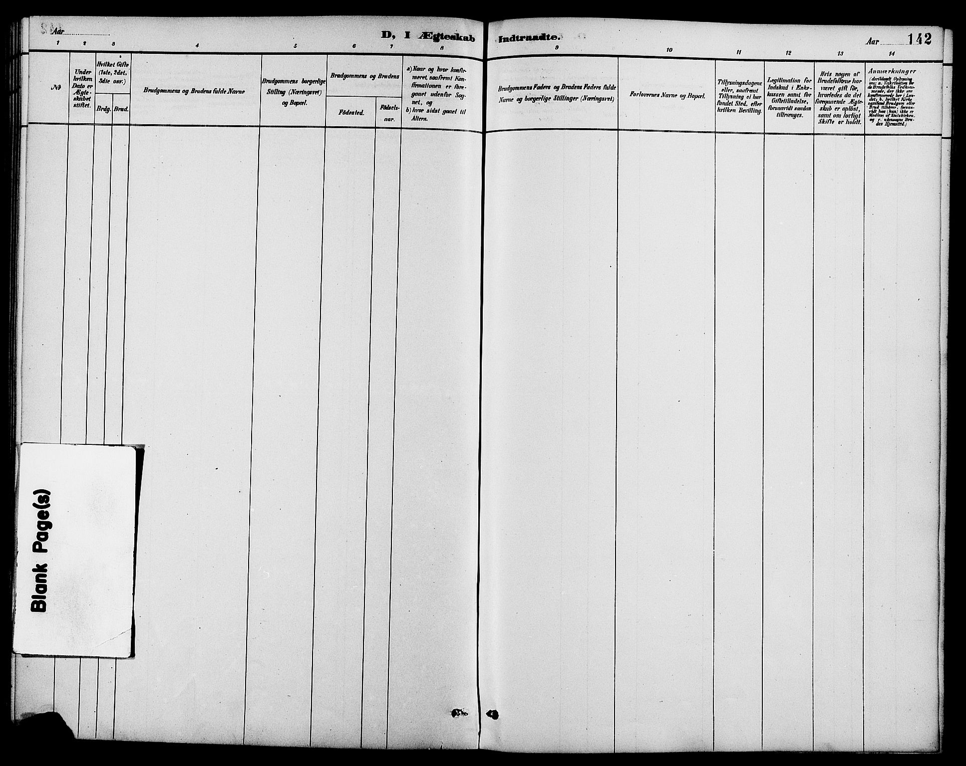 Dypvåg sokneprestkontor, AV/SAK-1111-0007/F/Fb/Fbb/L0004: Klokkerbok nr. B 4, 1887-1905, s. 142