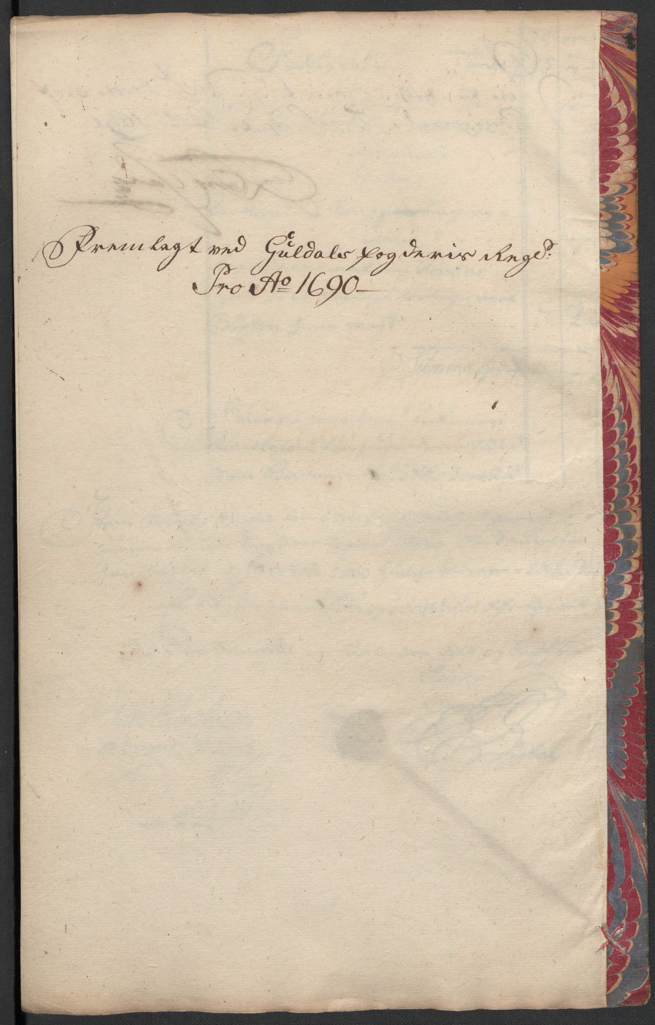 Rentekammeret inntil 1814, Reviderte regnskaper, Fogderegnskap, RA/EA-4092/R59/L3940: Fogderegnskap Gauldal, 1689-1690, s. 348