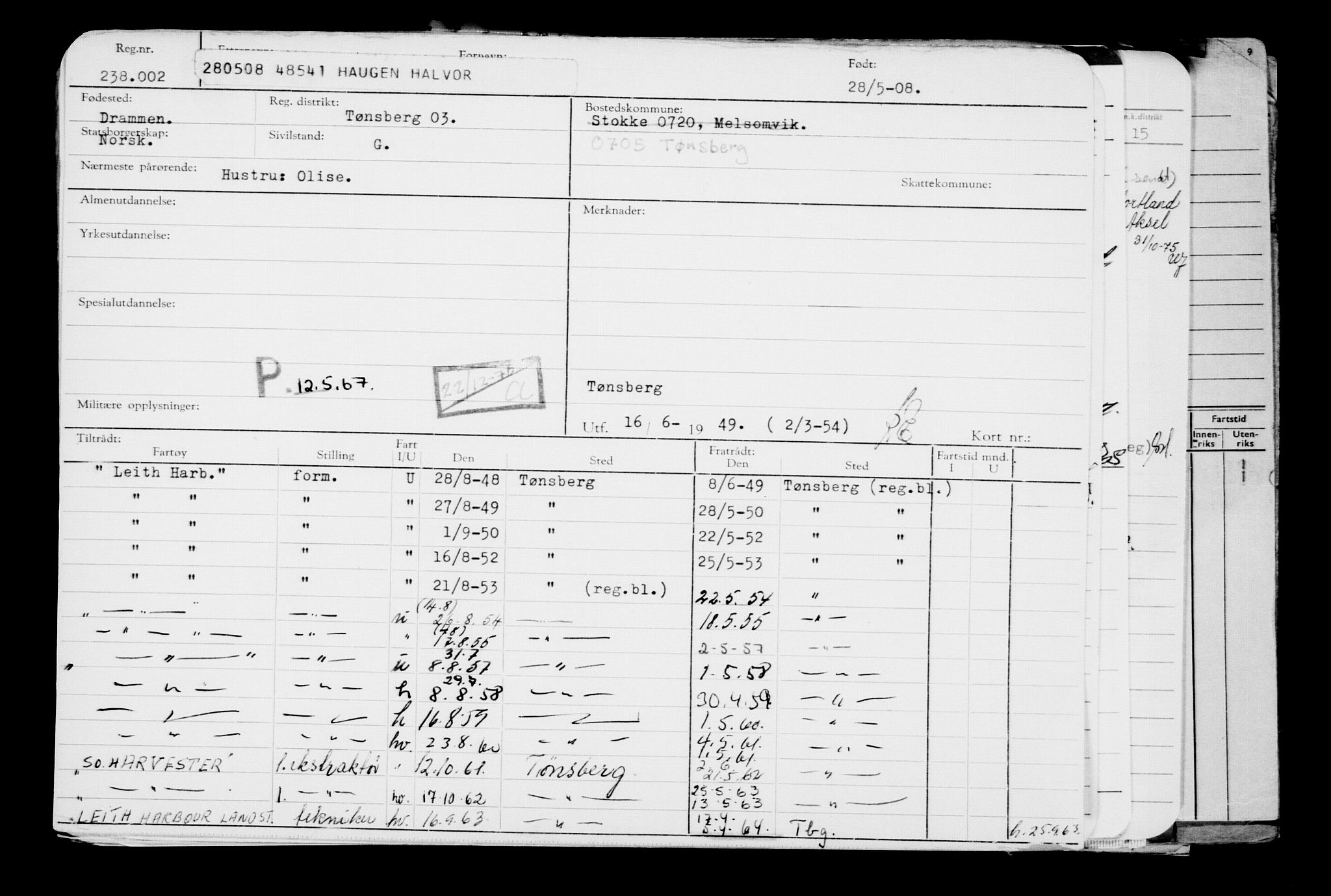 Direktoratet for sjømenn, RA/S-3545/G/Gb/L0077: Hovedkort, 1908, s. 351