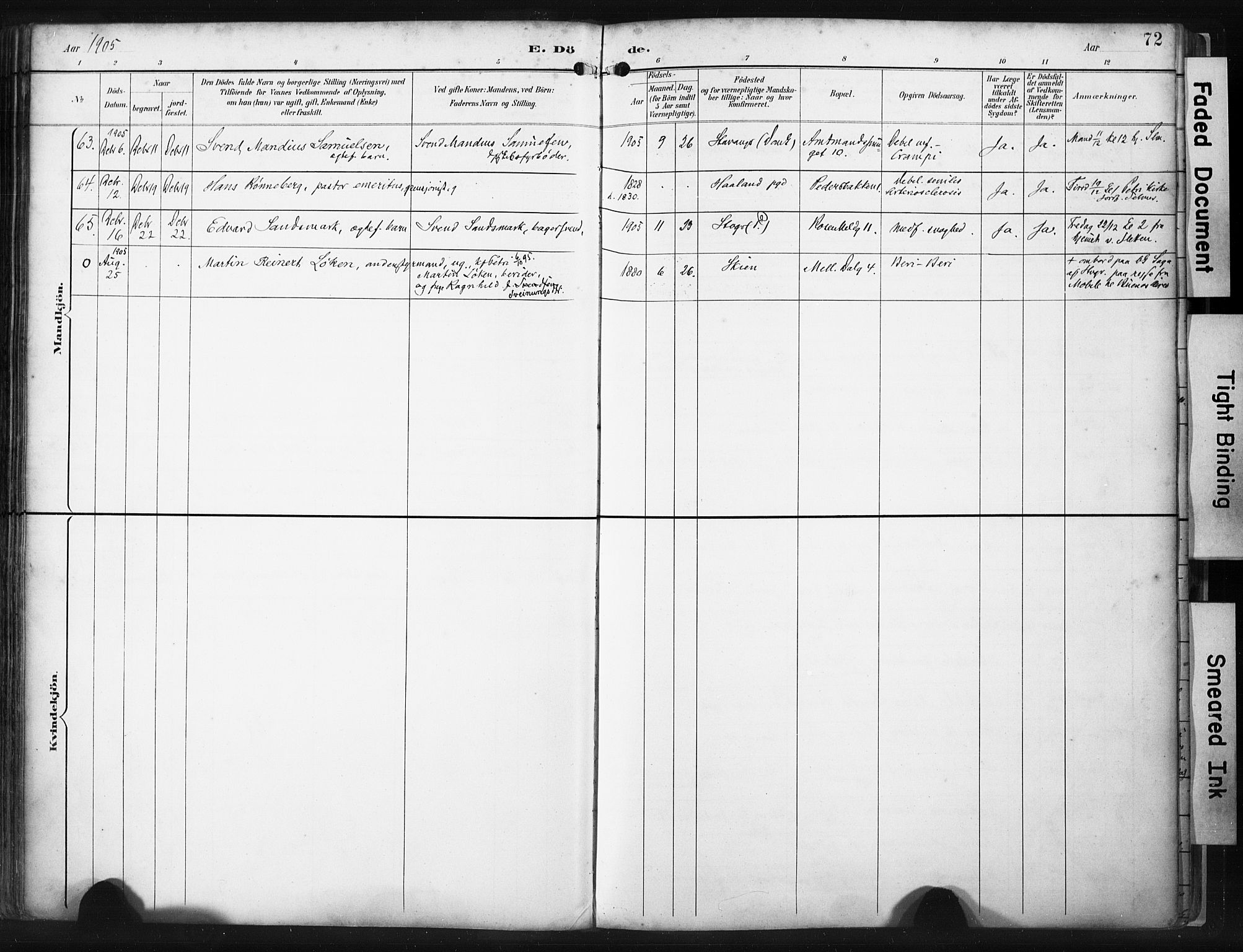 St. Petri sokneprestkontor, SAST/A-101813/001/30/30BA/L0022: Ministerialbok nr. A 22, 1895-1919, s. 72