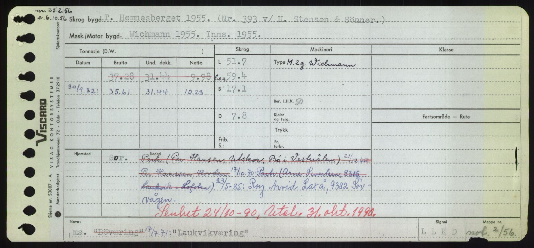 Sjøfartsdirektoratet med forløpere, Skipsmålingen, AV/RA-S-1627/H/Hd/L0022: Fartøy, L-Lia, s. 235