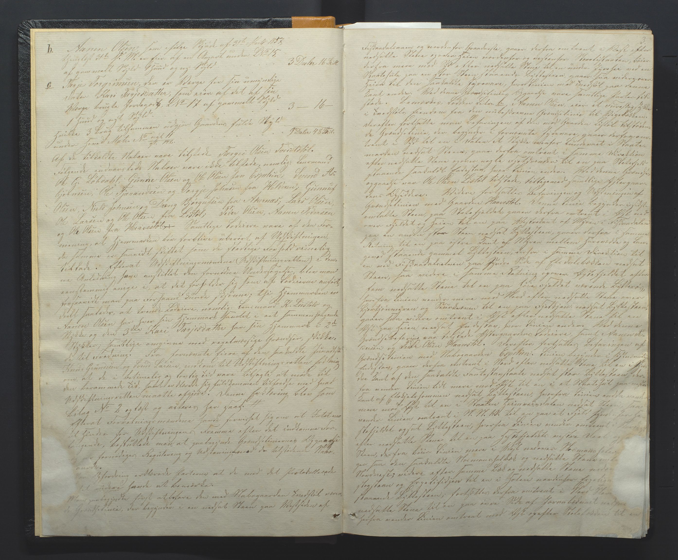 Utskiftningsformannen i Nedenes amt, AV/SAK-1541-0002/F/Fa/Faa/L0002: Utskiftningsprotokoll med gårdsregister, Nedenes amt nr 2, 1860-1867, s. 3