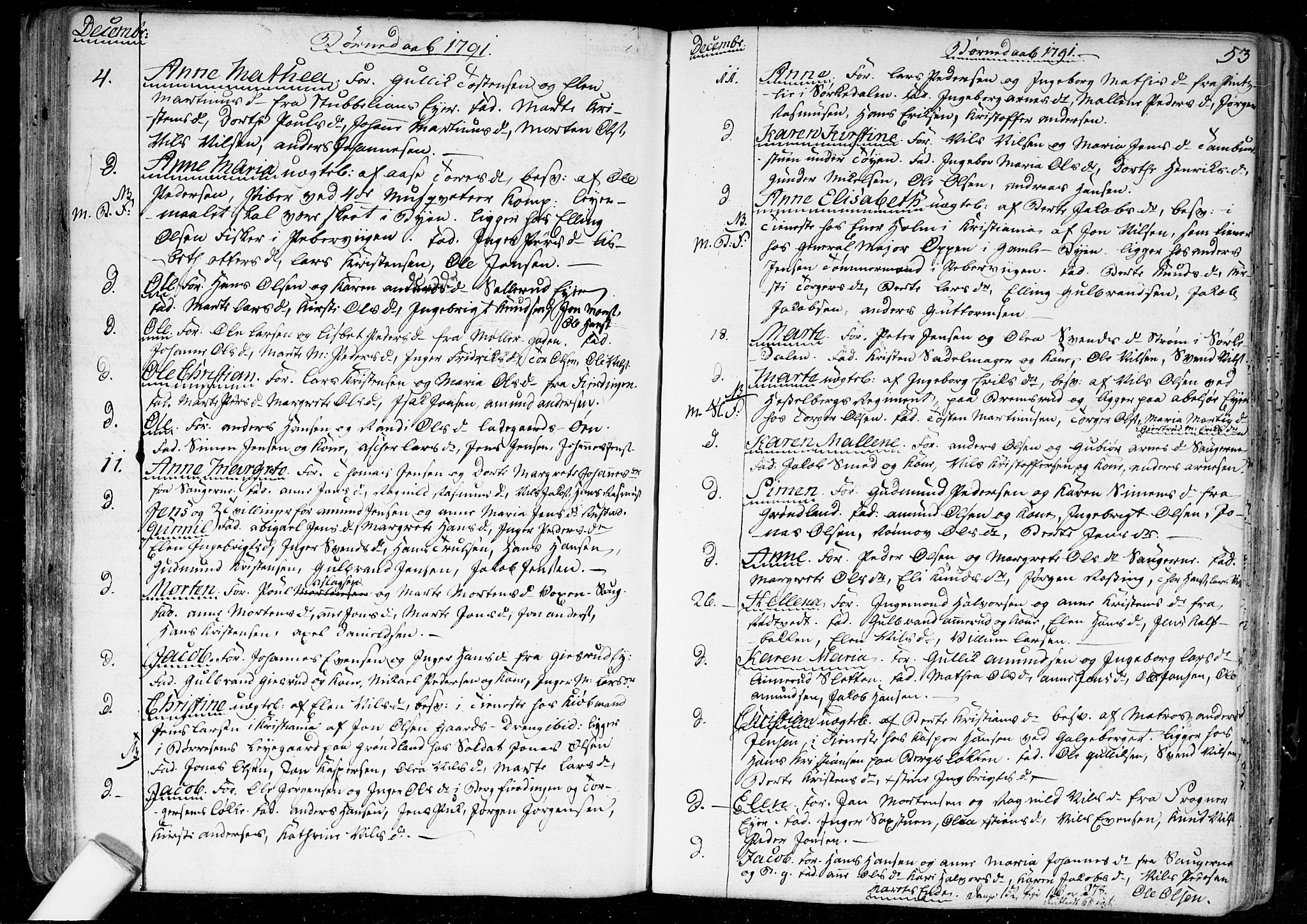 Aker prestekontor kirkebøker, SAO/A-10861/F/L0010: Ministerialbok nr. 10, 1786-1809, s. 53