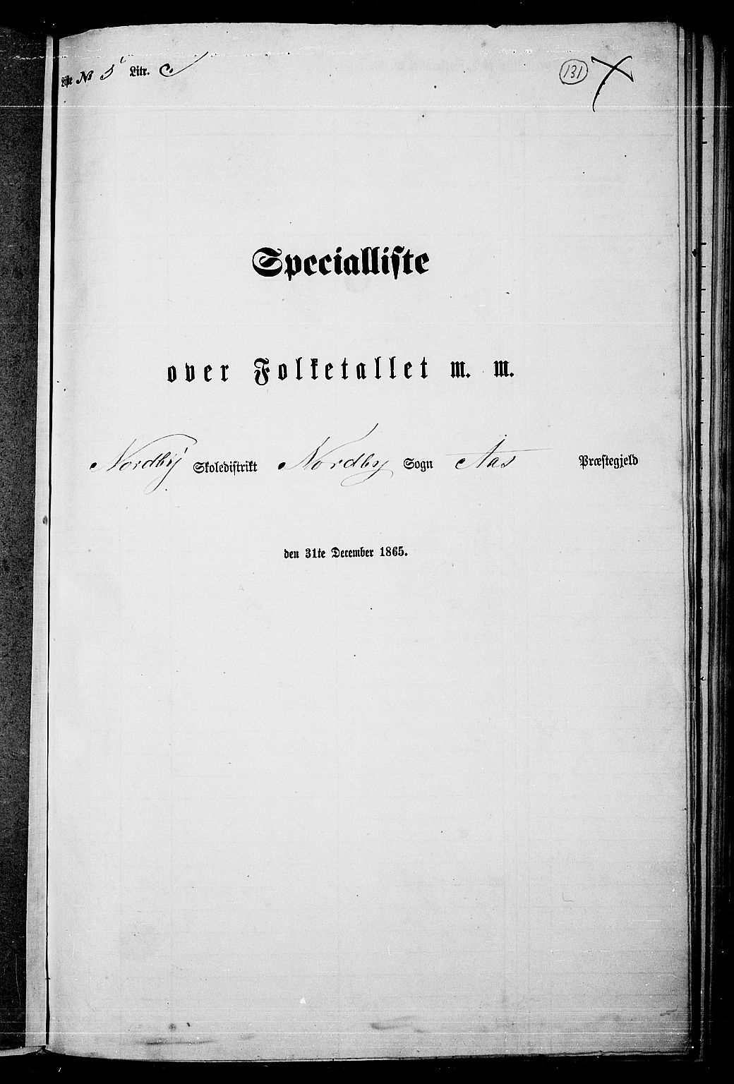 RA, Folketelling 1865 for 0214P Ås prestegjeld, 1865, s. 119