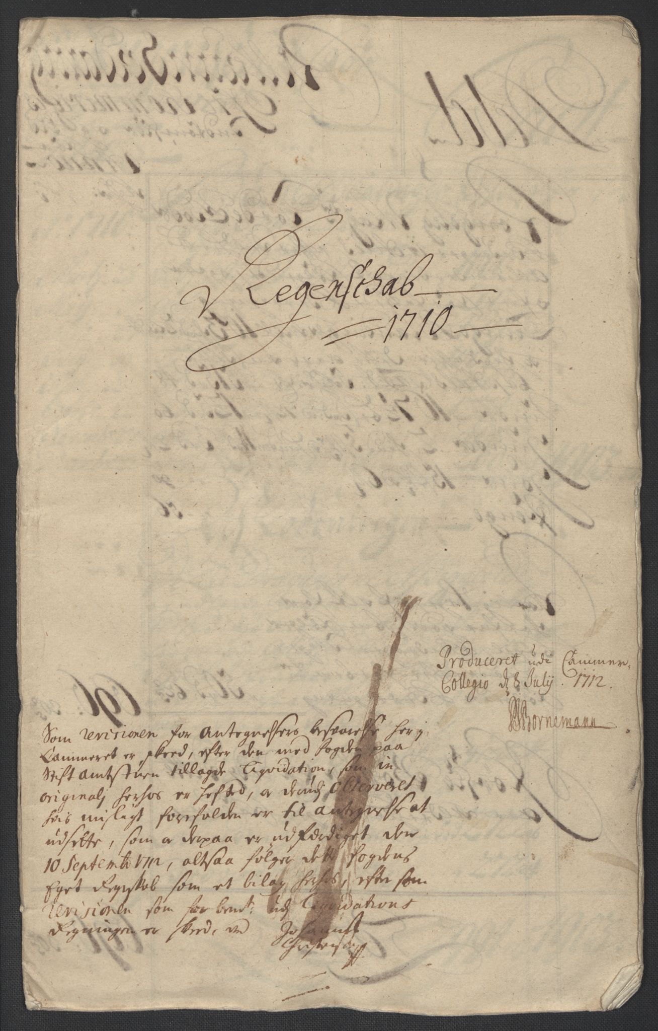 Rentekammeret inntil 1814, Reviderte regnskaper, Fogderegnskap, RA/EA-4092/R12/L0720: Fogderegnskap Øvre Romerike, 1710-1711, s. 3