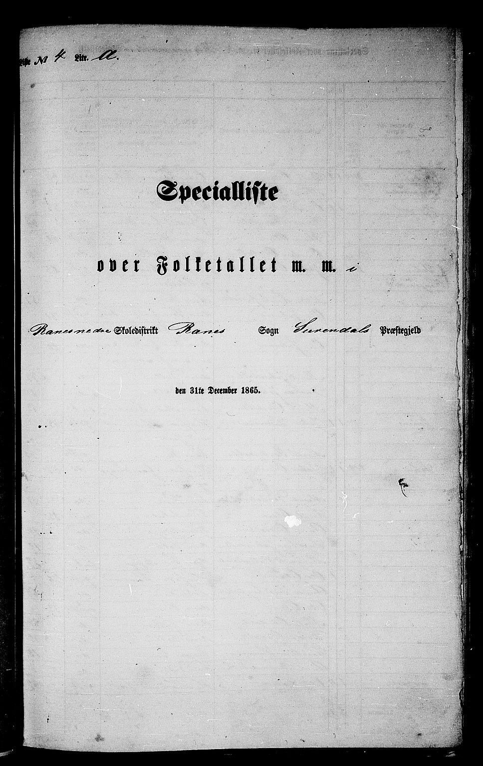 RA, Folketelling 1865 for 1566P Surnadal prestegjeld, 1865, s. 78