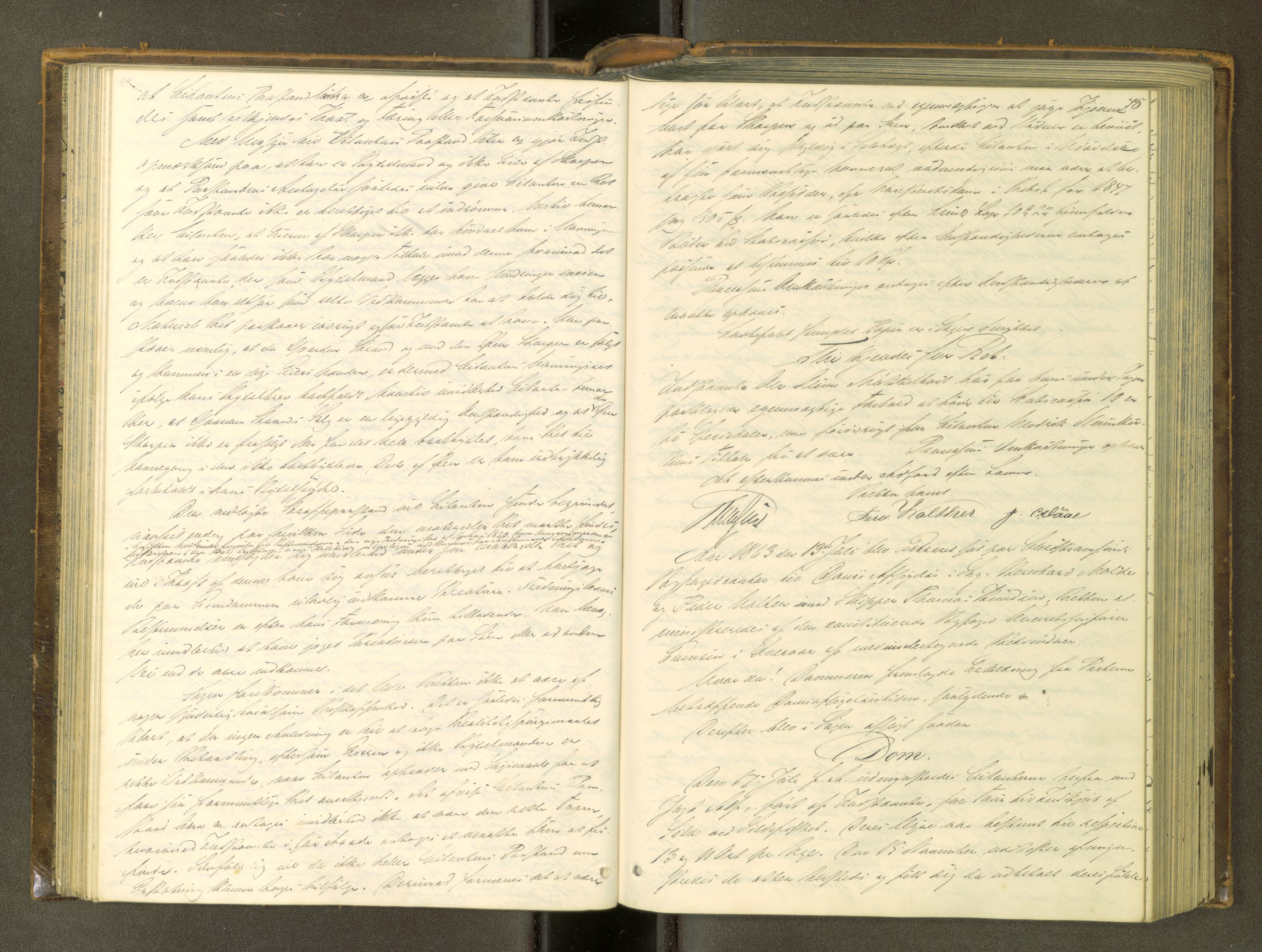 Kristiansund byfogd, AV/SAT-A-4587/A/04/L0003: Domprotokoll. Aut. 08.10.1861, 1861-1868, s. 74b-75a
