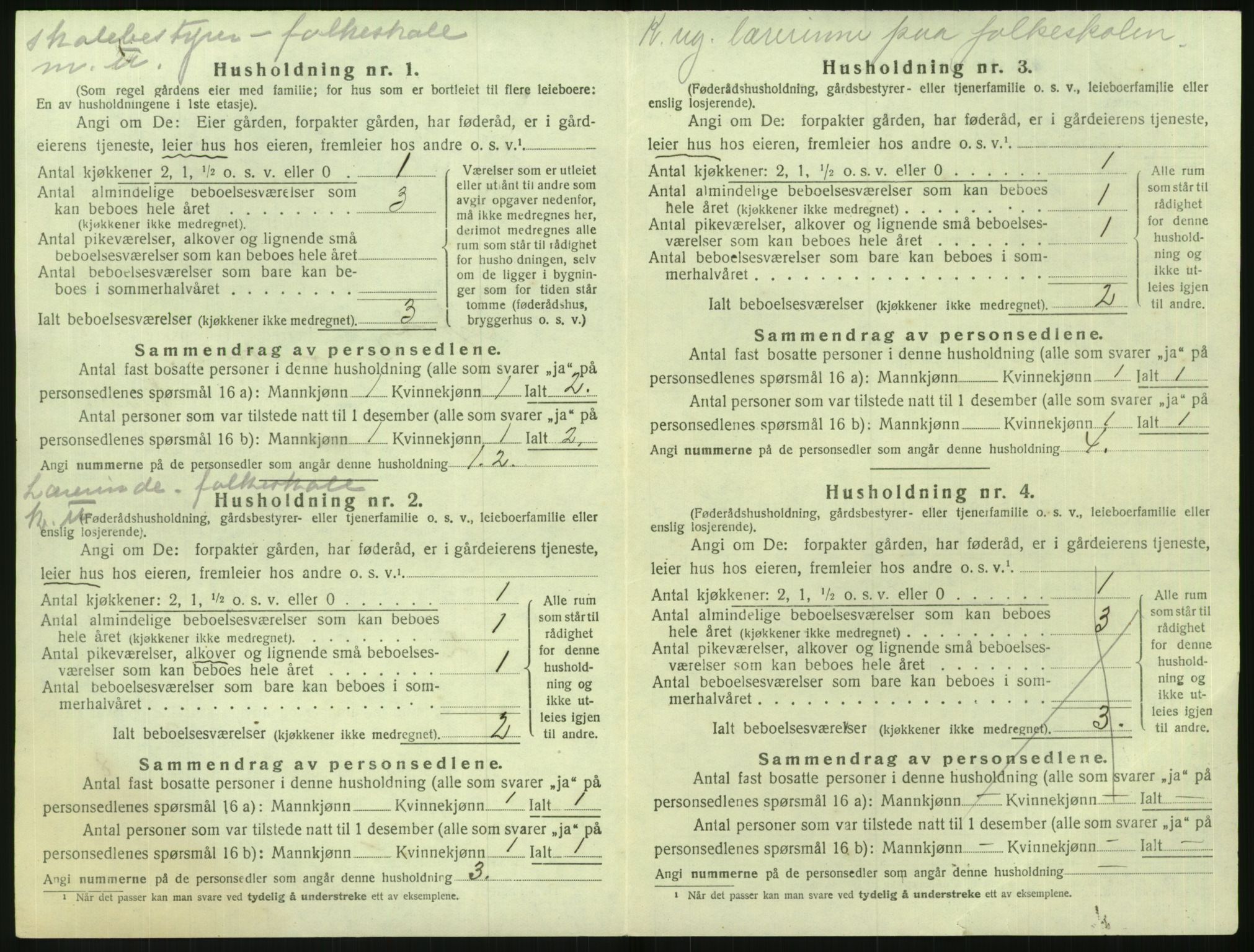 SAK, Folketelling 1920 for 0915 Dypvåg herred, 1920, s. 234