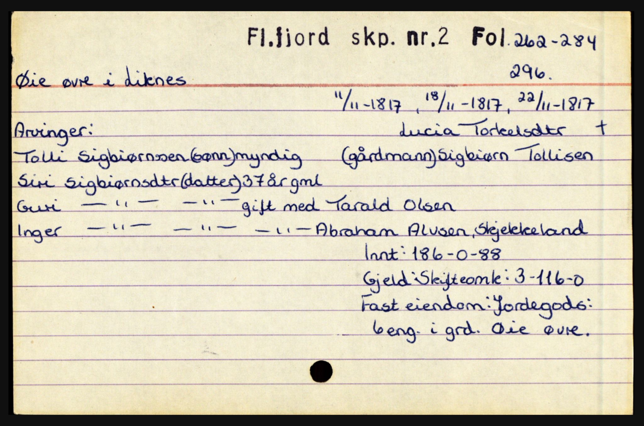 Flekkefjord sorenskriveri, AV/SAK-1221-0001/H, s. 1703