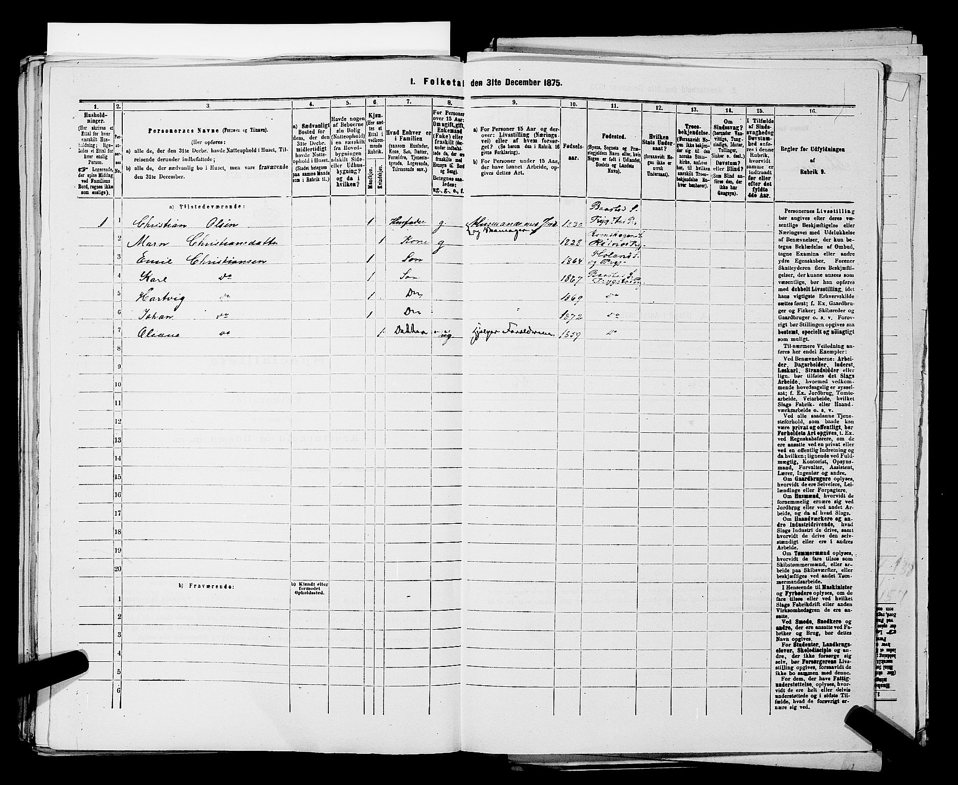 RA, Folketelling 1875 for 0122P Trøgstad prestegjeld, 1875, s. 1423