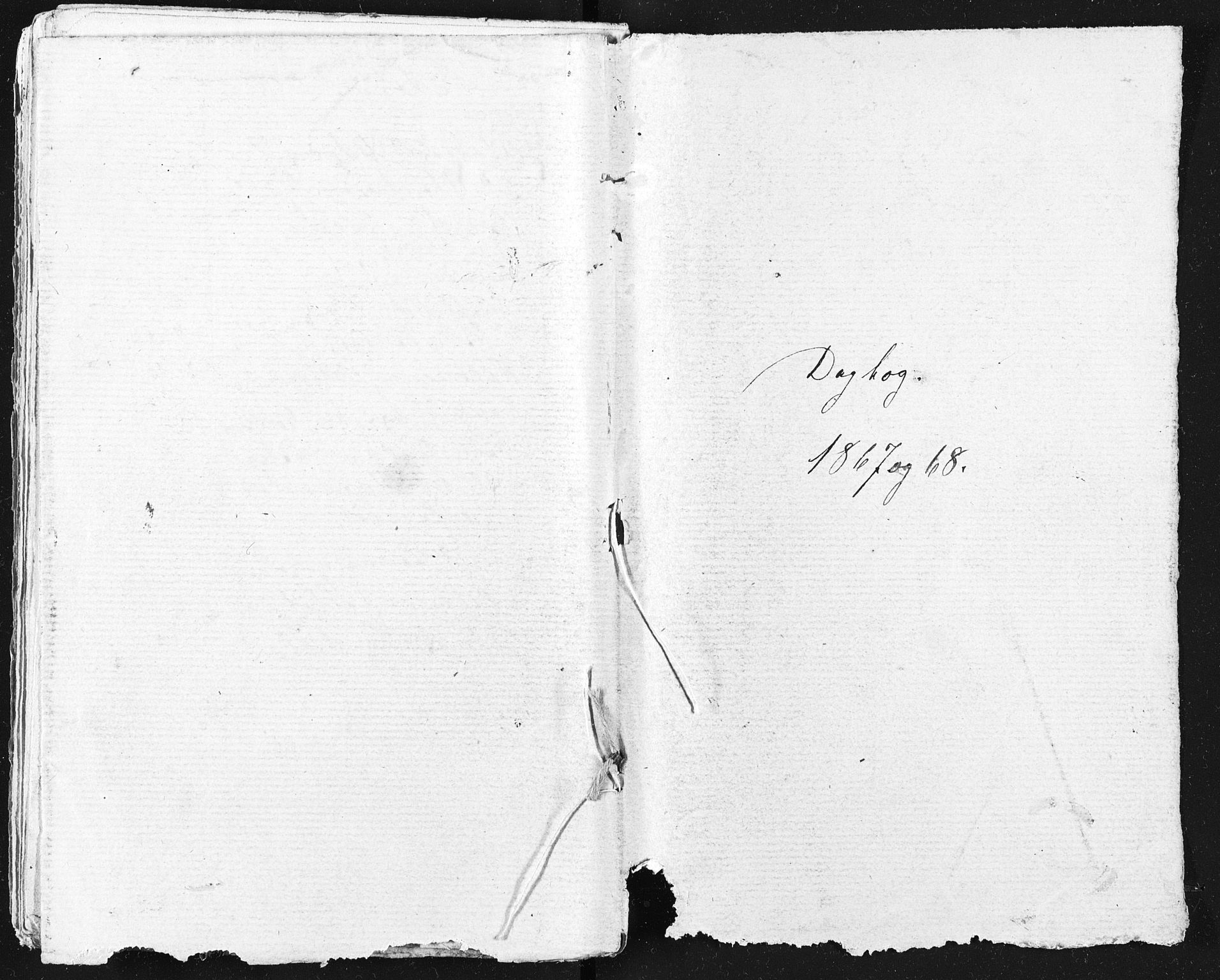 Familien Aalls privatarkiv , NESJ/NJM-005/E-00003/L0001/0003/0007: Dag- og notatbøker / Dølner dagbokpakke 001, 1867-1868