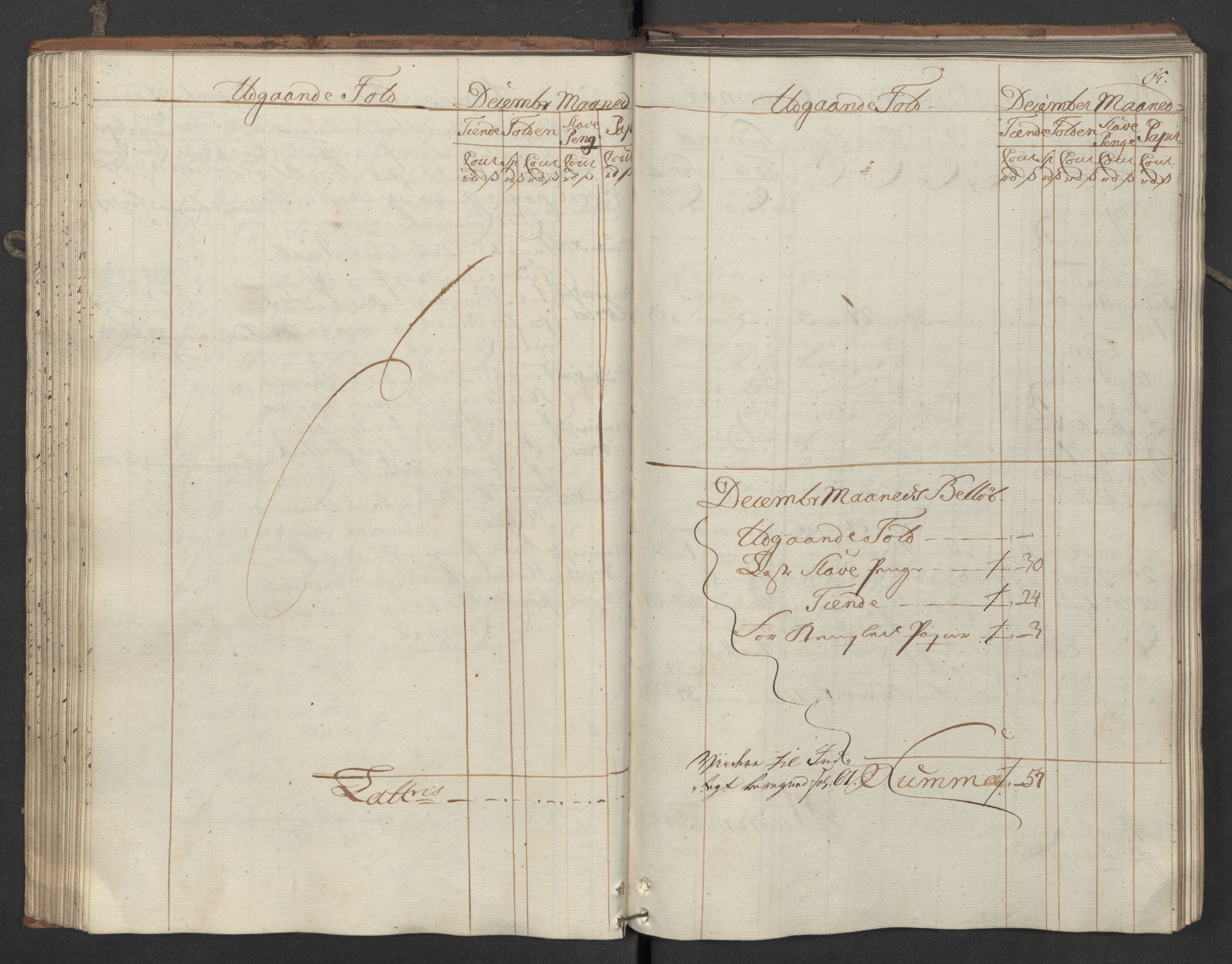 Generaltollkammeret, tollregnskaper, RA/EA-5490/R05/L0039/0001: Tollregnskaper Moss, Son, Krokstad / Utgående hovedtollbok, 1762, s. 64b-65a