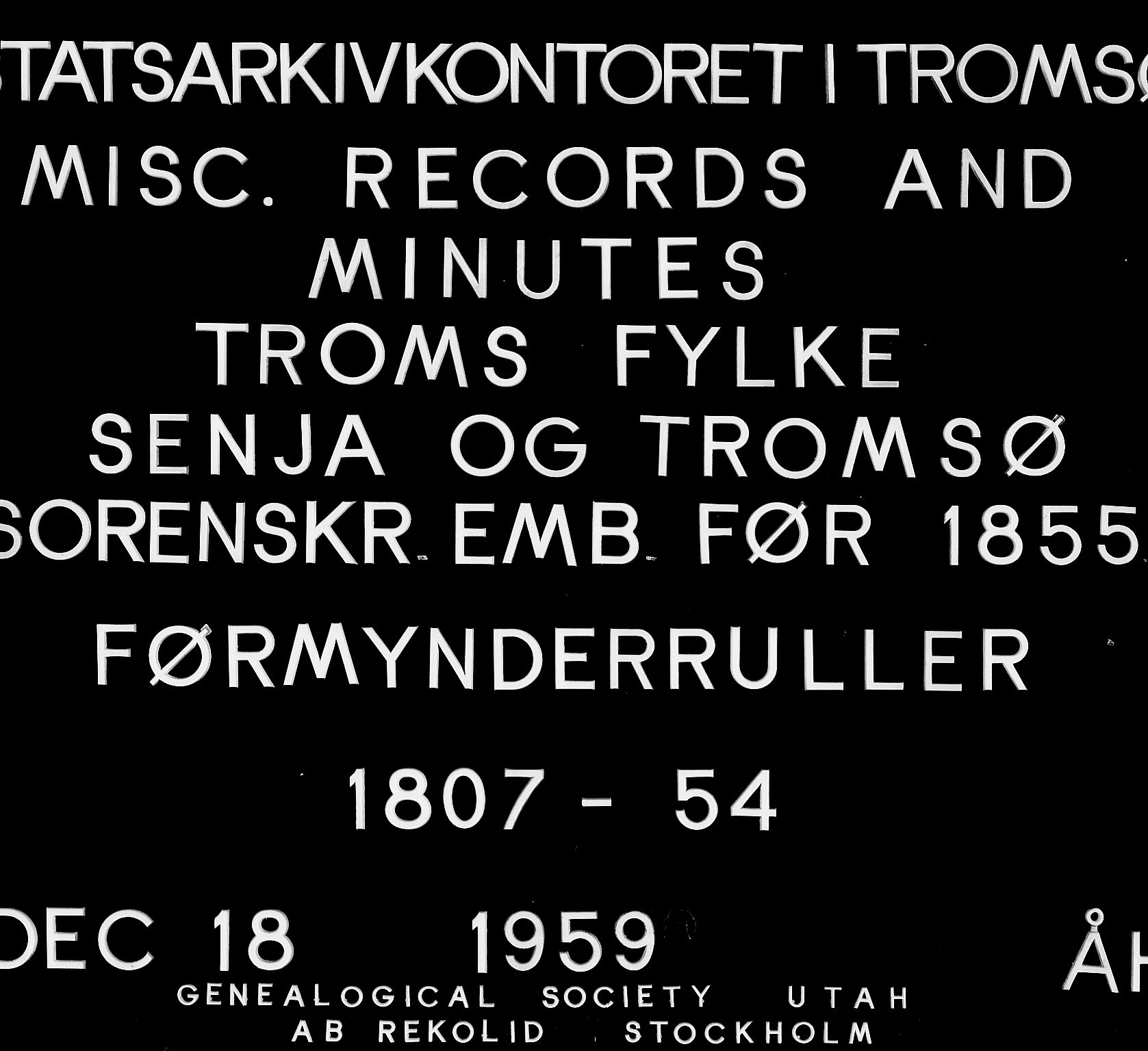 Senja og Tromsø sorenskriveri , SATØ/SATØ-31/H/Hg, 1782-1854, s. 1954