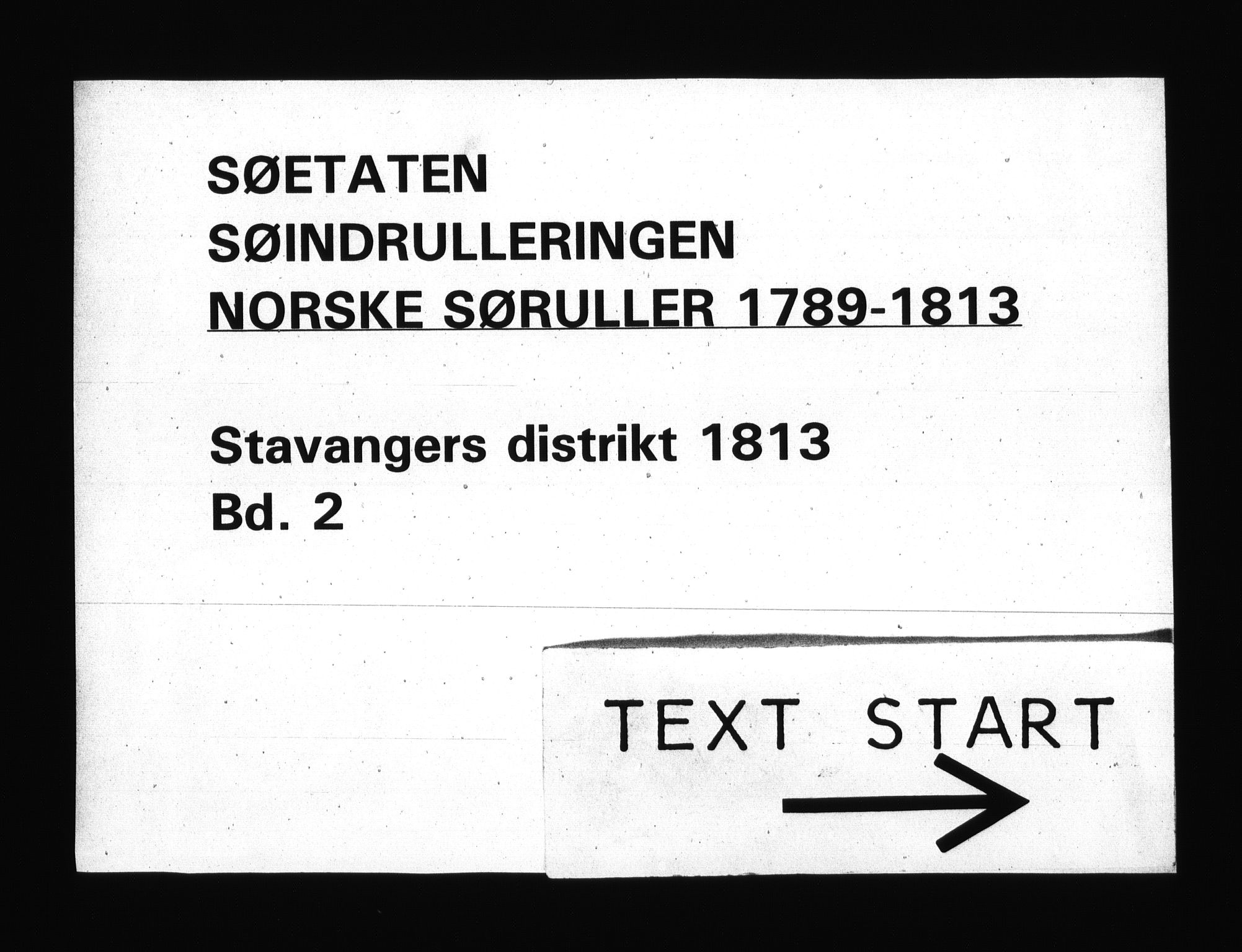 Sjøetaten, RA/EA-3110/F/L0303: Stavanger distrikt, bind 2, 1813