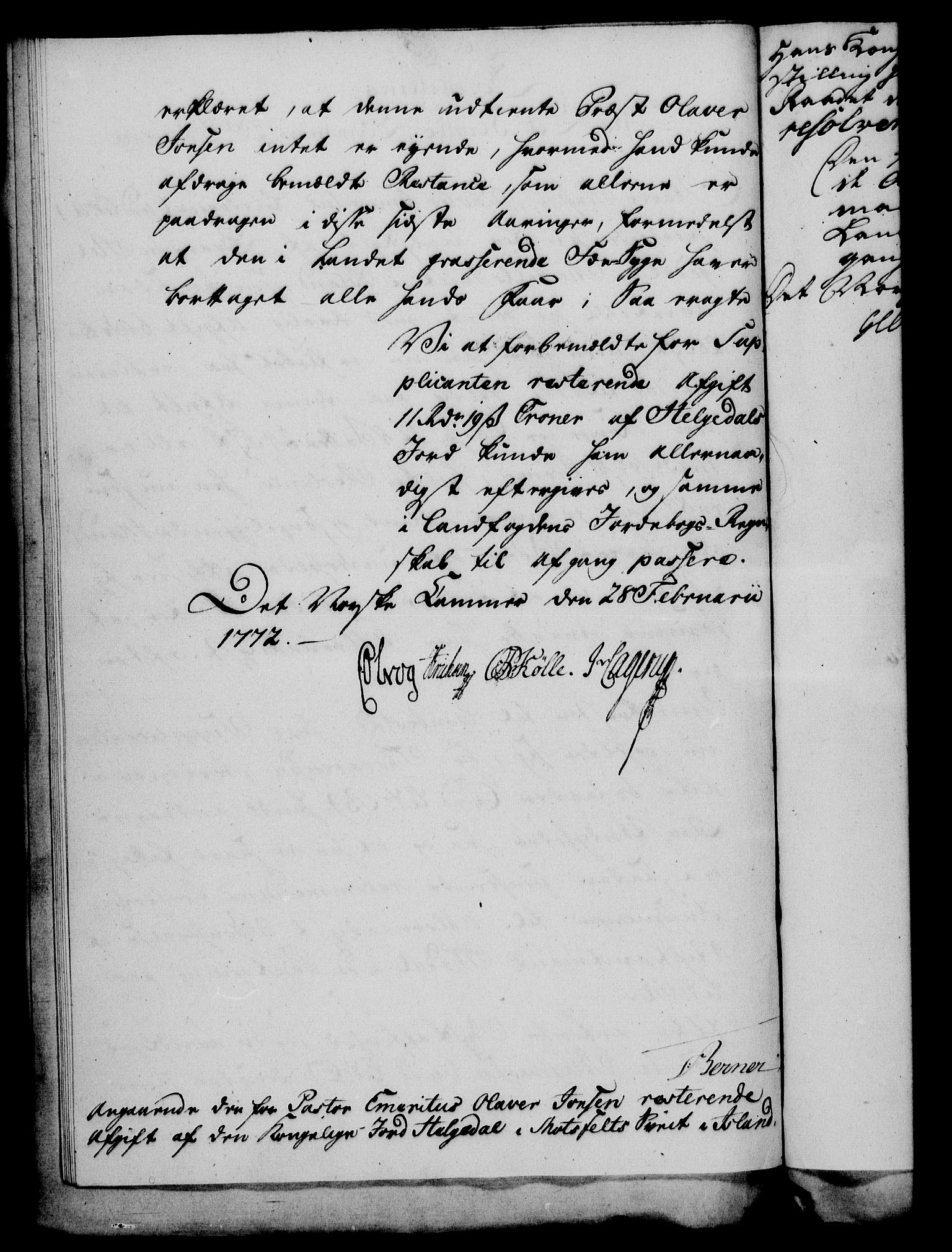 Rentekammeret, Kammerkanselliet, RA/EA-3111/G/Gf/Gfa/L0054: Norsk relasjons- og resolusjonsprotokoll (merket RK 52.54), 1771-1772, s. 294