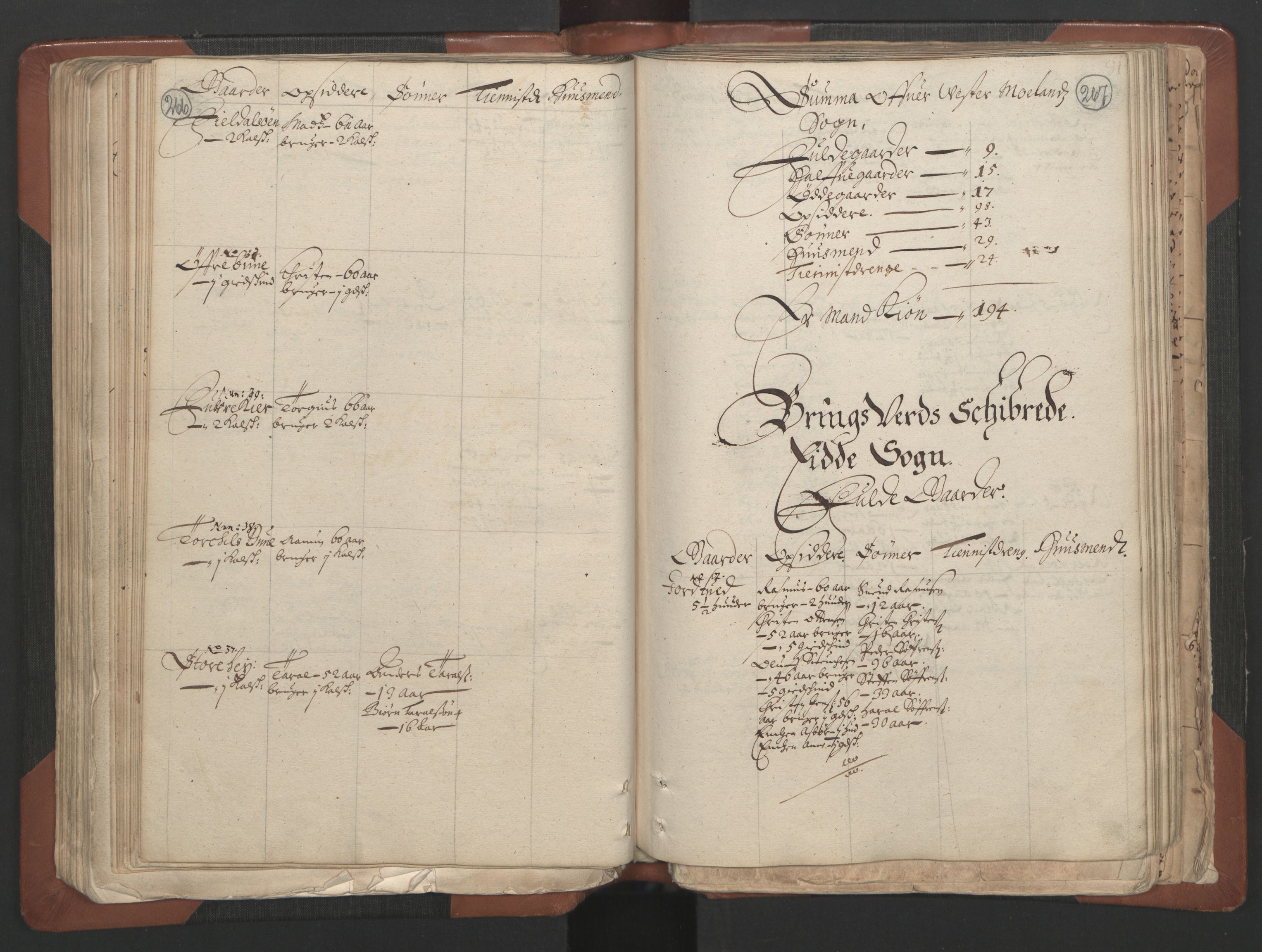 RA, Fogdenes og sorenskrivernes manntall 1664-1666, nr. 7: Nedenes fogderi, 1664-1666, s. 266-267