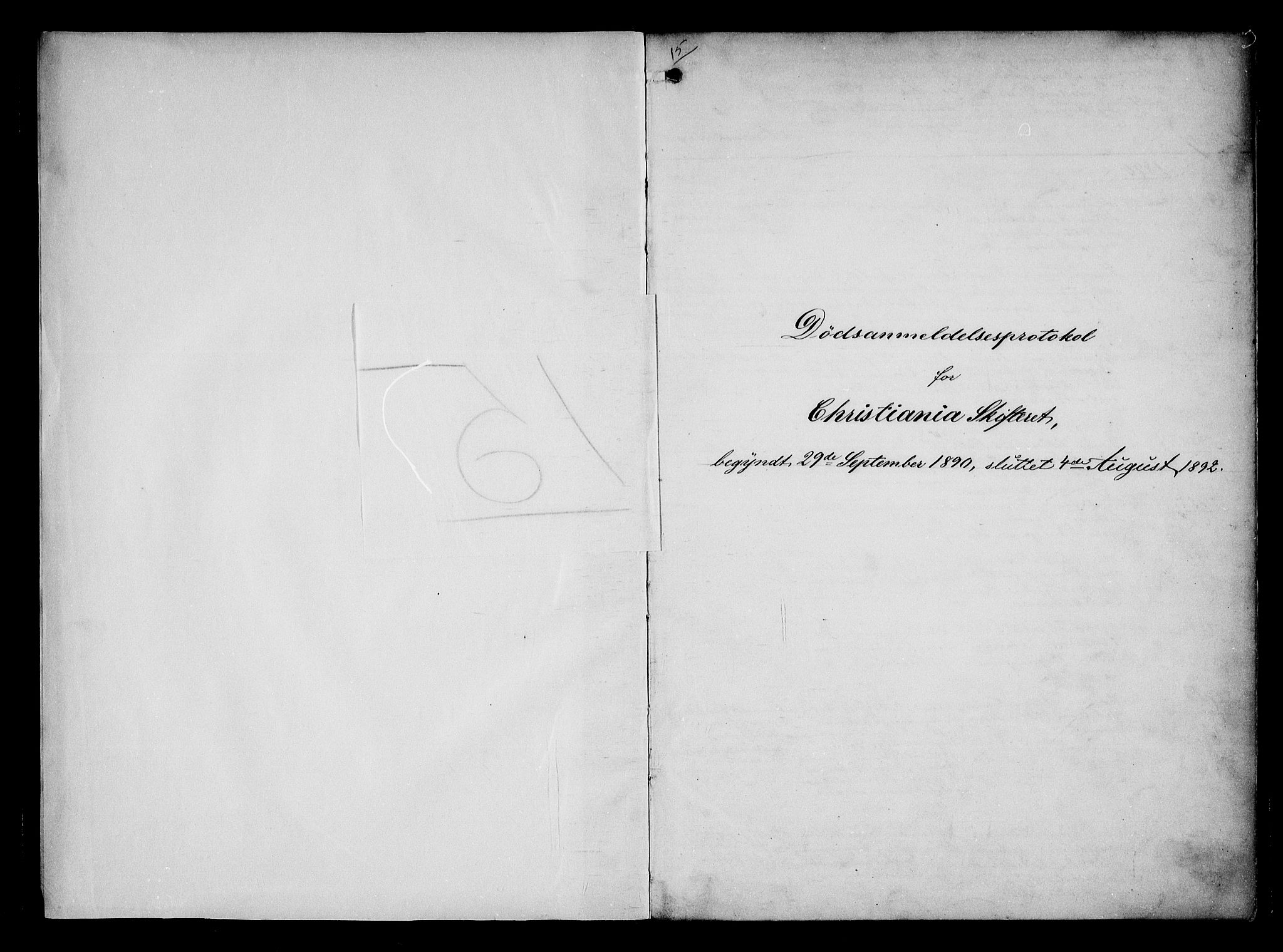 Oslo skifterett, SAO/A-10383/G/Ga/Gaa/L0015: Dødsfallsprotokoll, 1890-1892