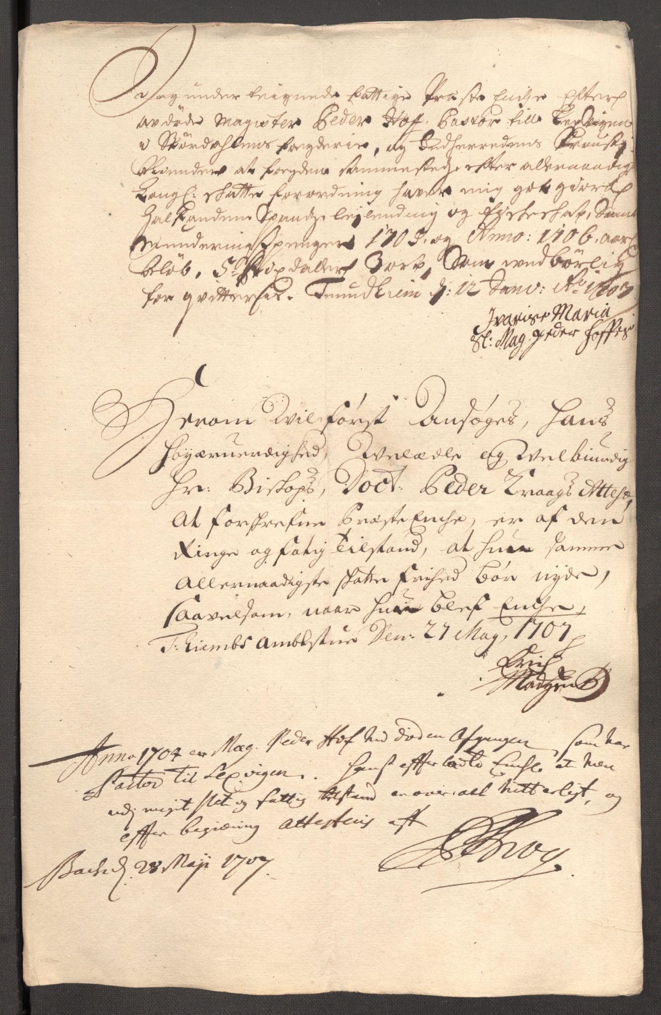 Rentekammeret inntil 1814, Reviderte regnskaper, Fogderegnskap, RA/EA-4092/R62/L4196: Fogderegnskap Stjørdal og Verdal, 1705-1706, s. 465